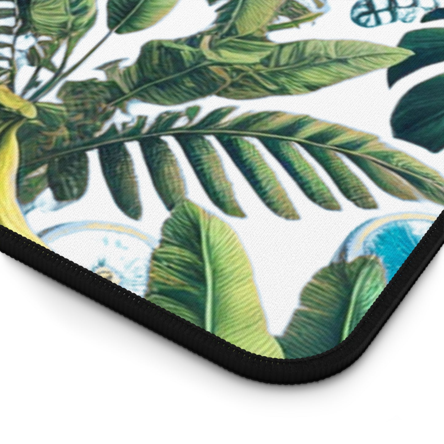 Tropical Mouse Pad/Desk Mat, 3 Sizes - Perfect for Home Office / More Tropical Fruit, White