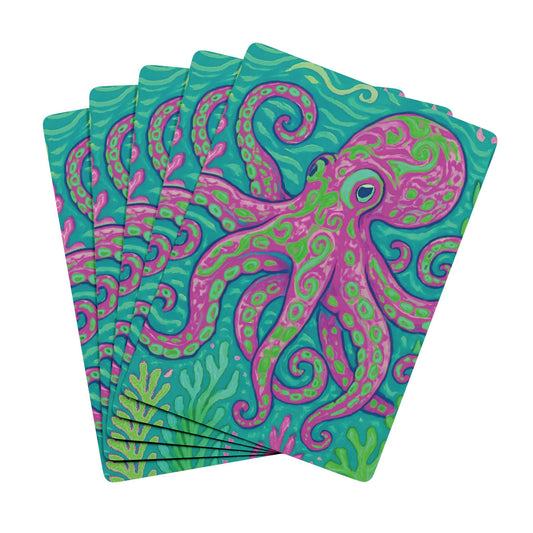 Poker Playing Cards - Purple Kraken Joe