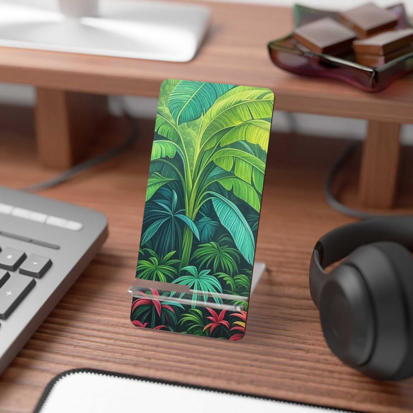 Stylish Smartphone Display Stand - Rainforest Sleeping Spot