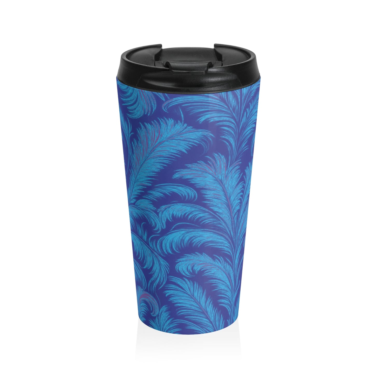 15 oz. Stainless Steel Travel Mug | Rocco Palms, Blue