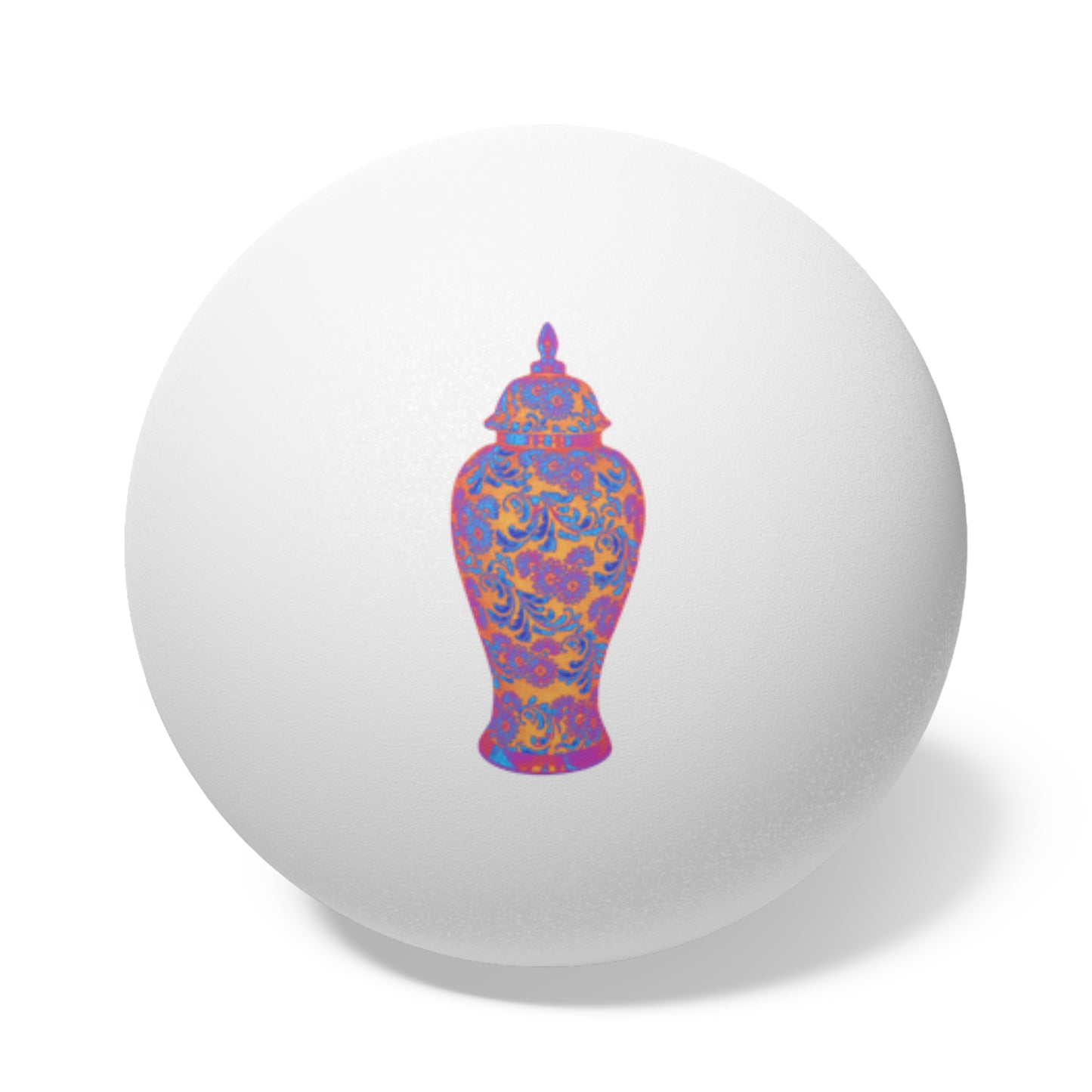 Tropical Paradise Ping Pong Balls - 6 Pack with Tropical Heatwave Ginger Jar
