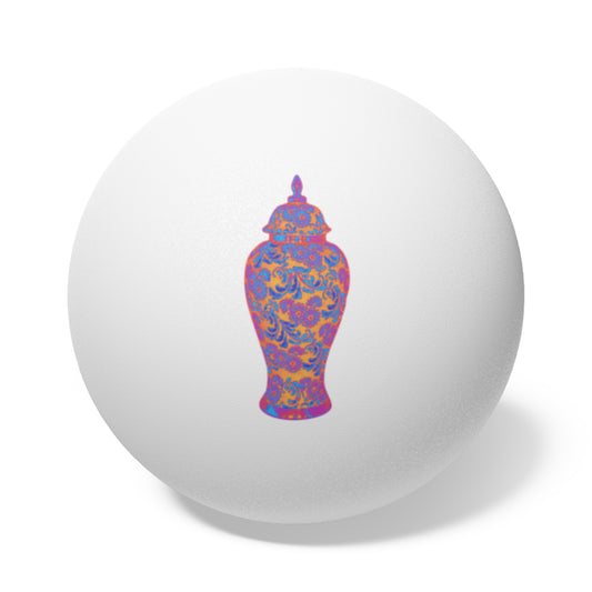 Tropical Paradise Ping Pong Balls - 6 Pack with Tropical Heatwave Ginger Jar