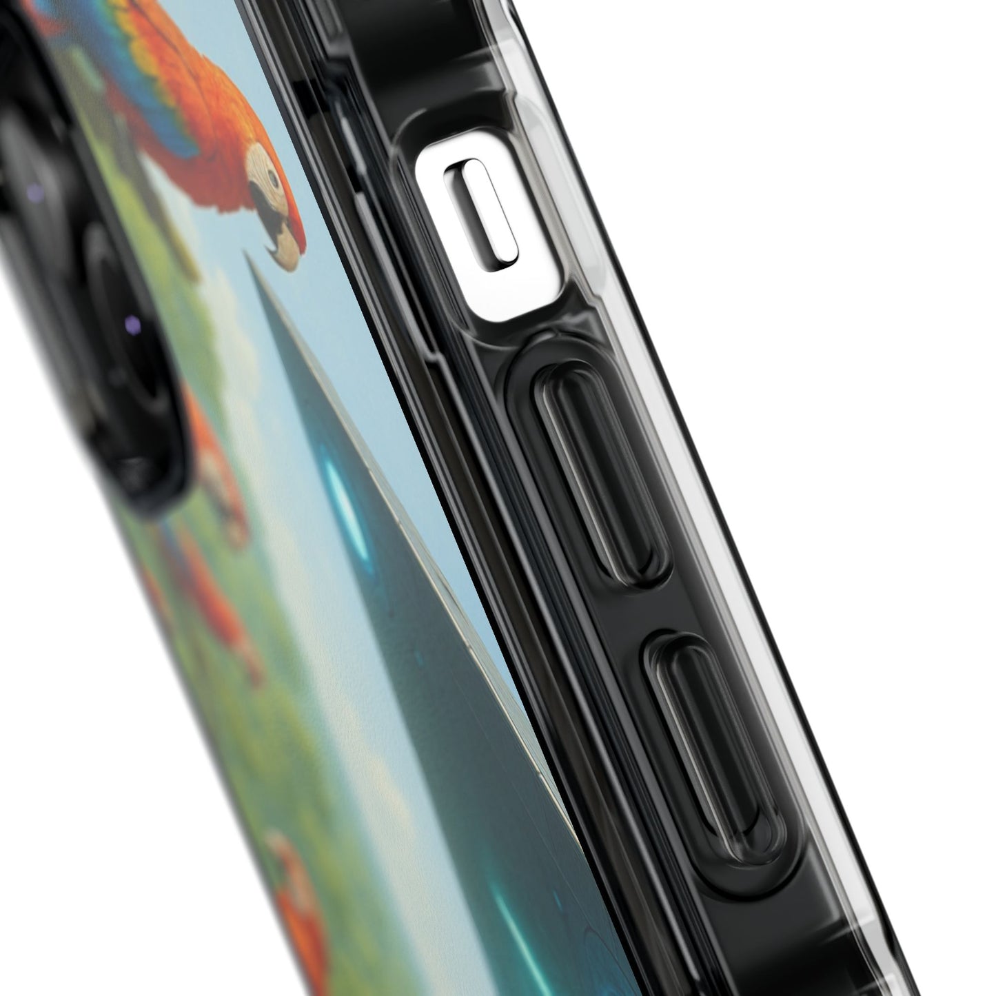 UFO and Macaws Magnetic Clear Phone Case, Many Models