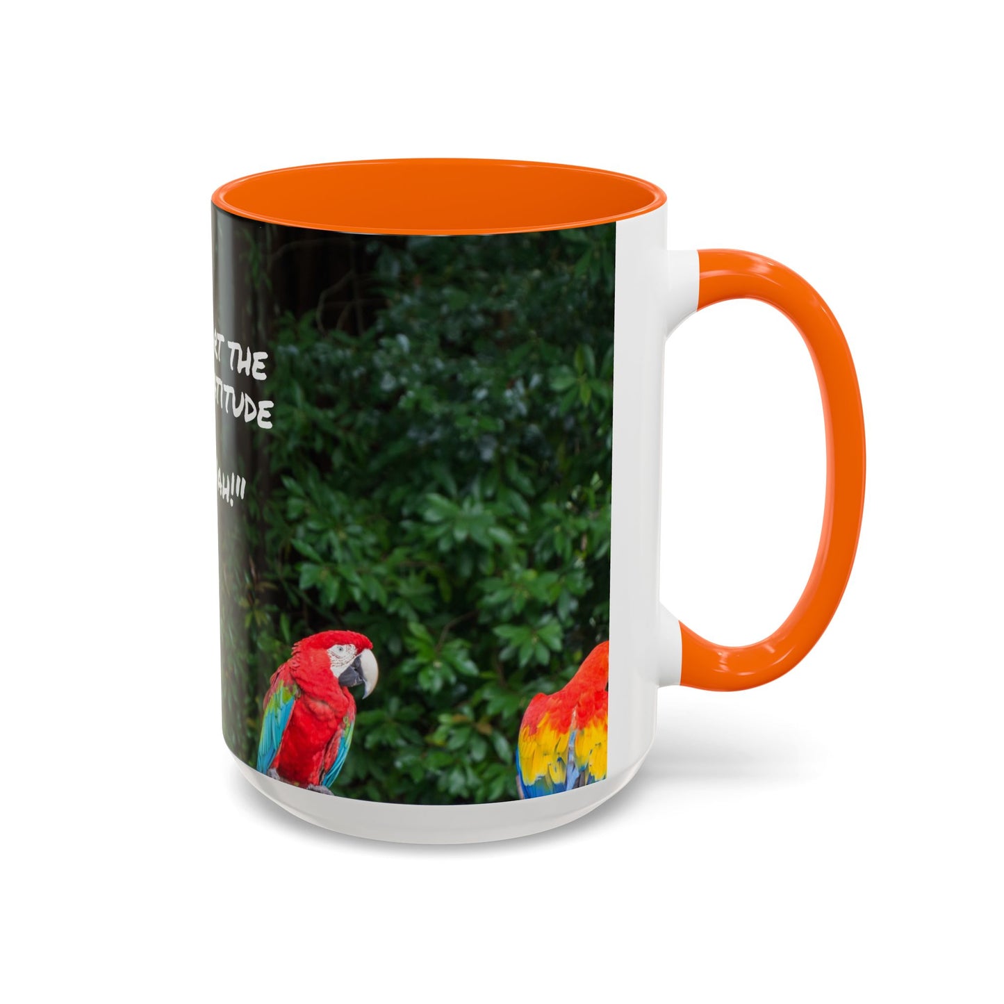 Parrot Accent Coffee Mug (11, 15oz), 8 Colors - No Gratitude