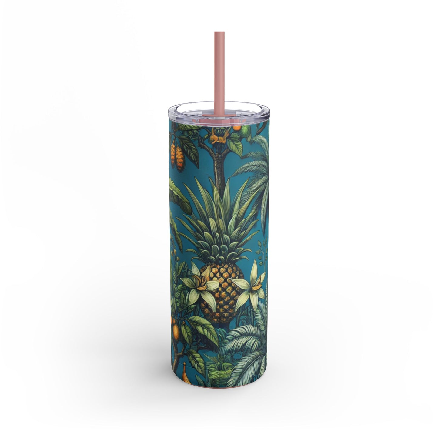 20oz Matte Tumbler, 7 Colors - Stylish Travel Cup - Tropical Fruit Blue