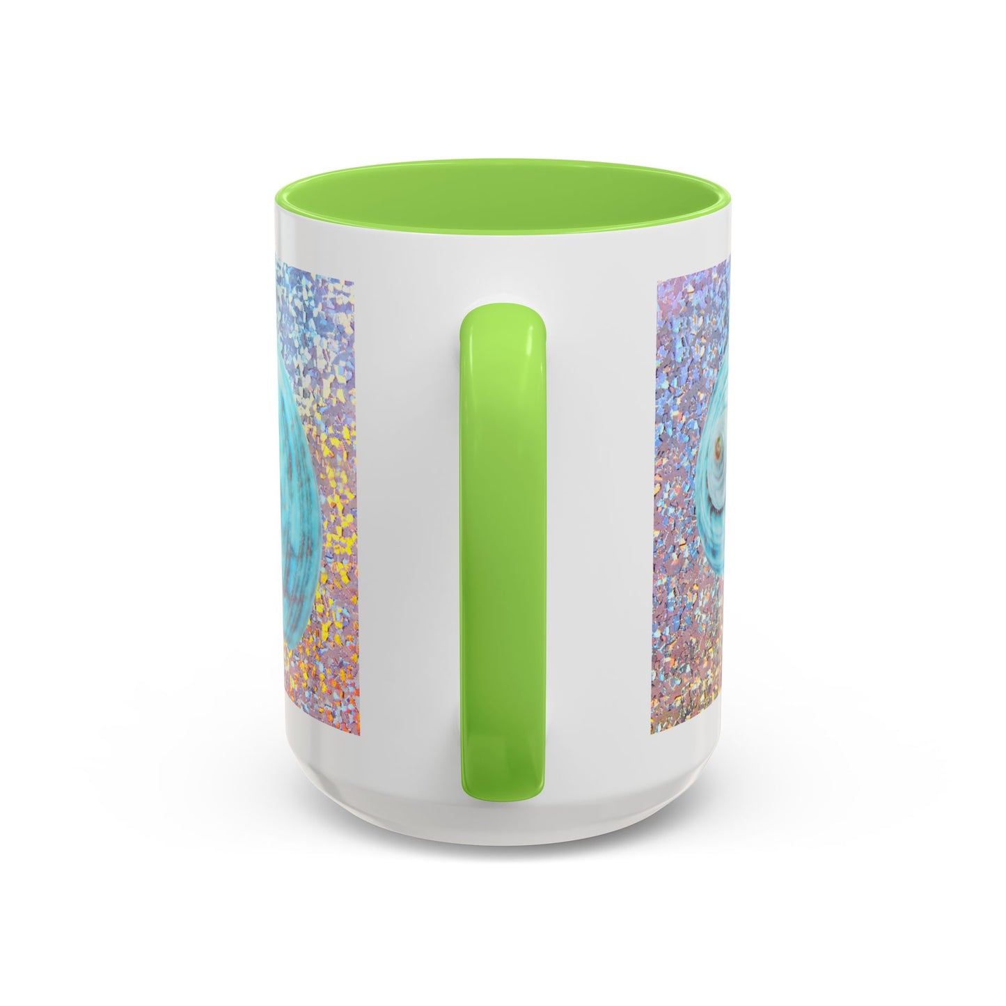 Colorful Mugs (11oz, 15oz), Disco Jade Turbo Shell