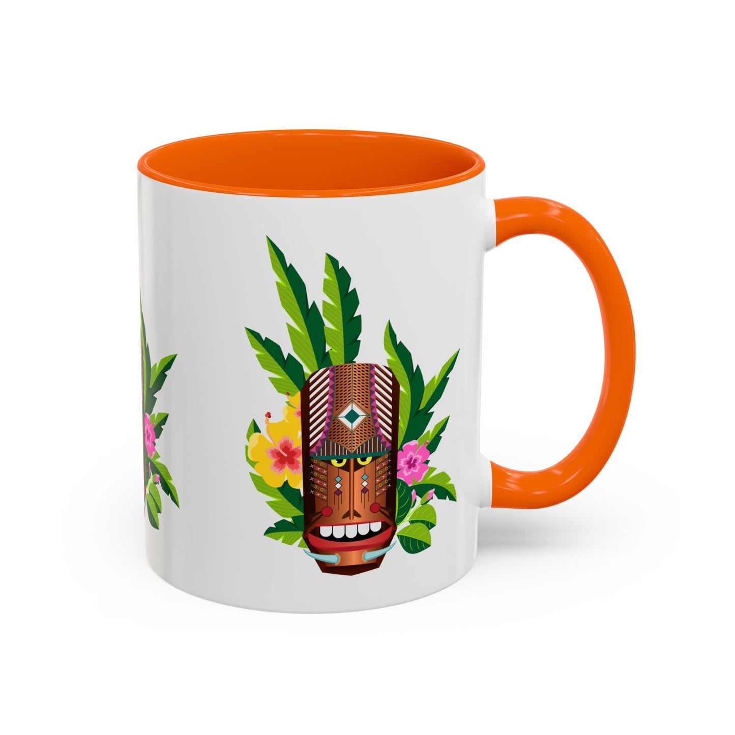 Accent Coffee Mug (11, 15oz), 8 Colors - Tiki Boss Loika