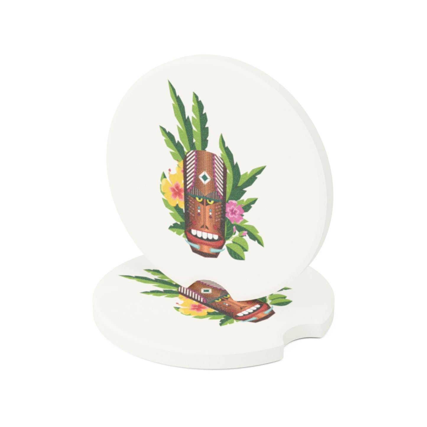 Soapstone Car Coaster - Tiki Boss Loika