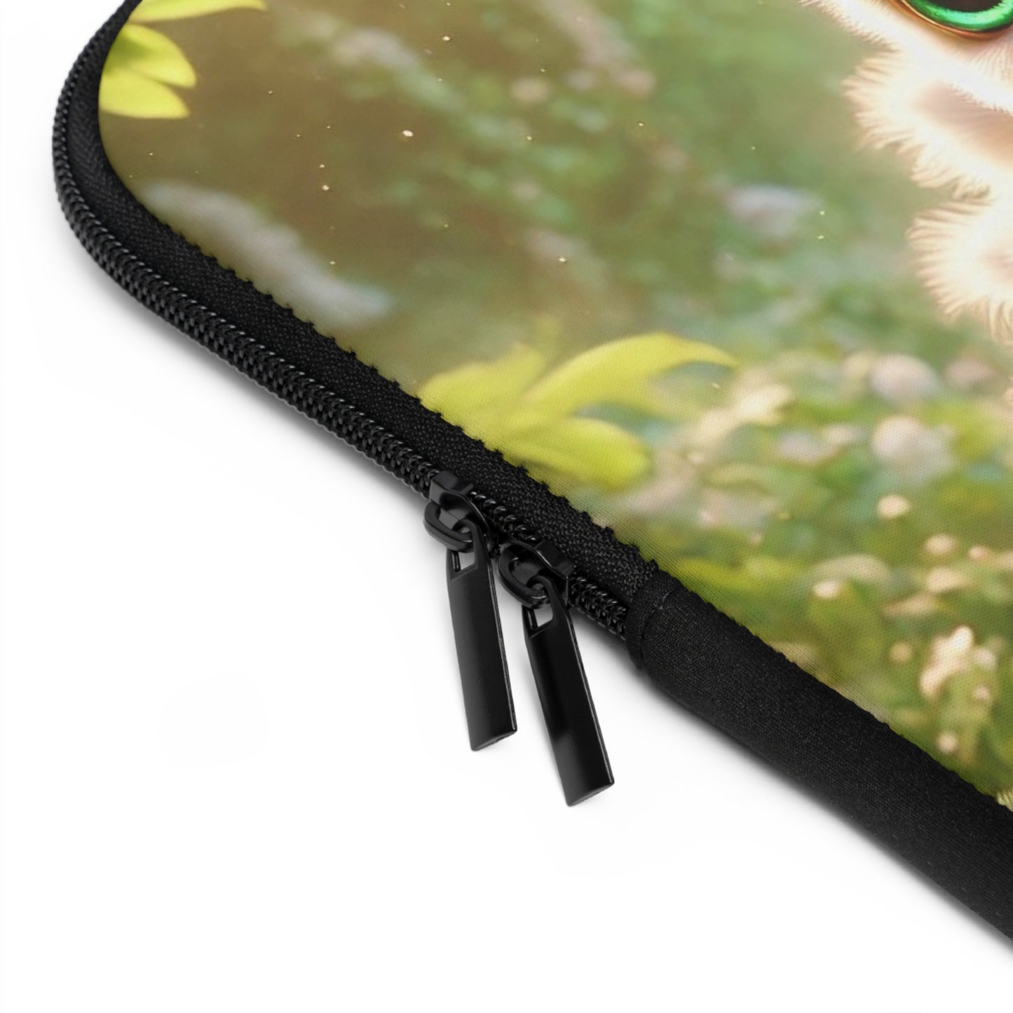 Tropical Laptop Sleeve, 5 Sizes - Perfect for Rainforest Lovers & Students / Baby White Peacock