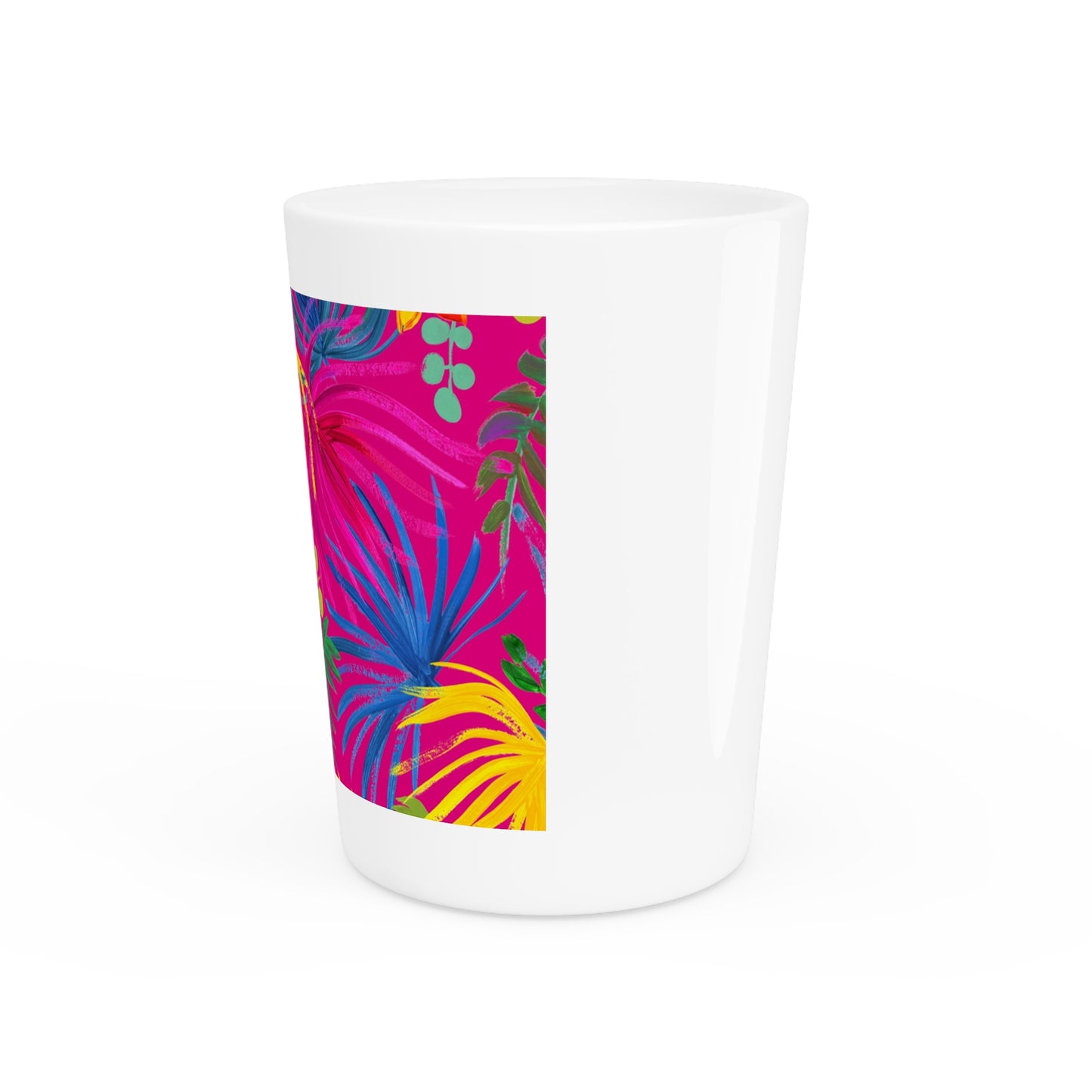 Ceramic Shot Glass - Exotic Flora