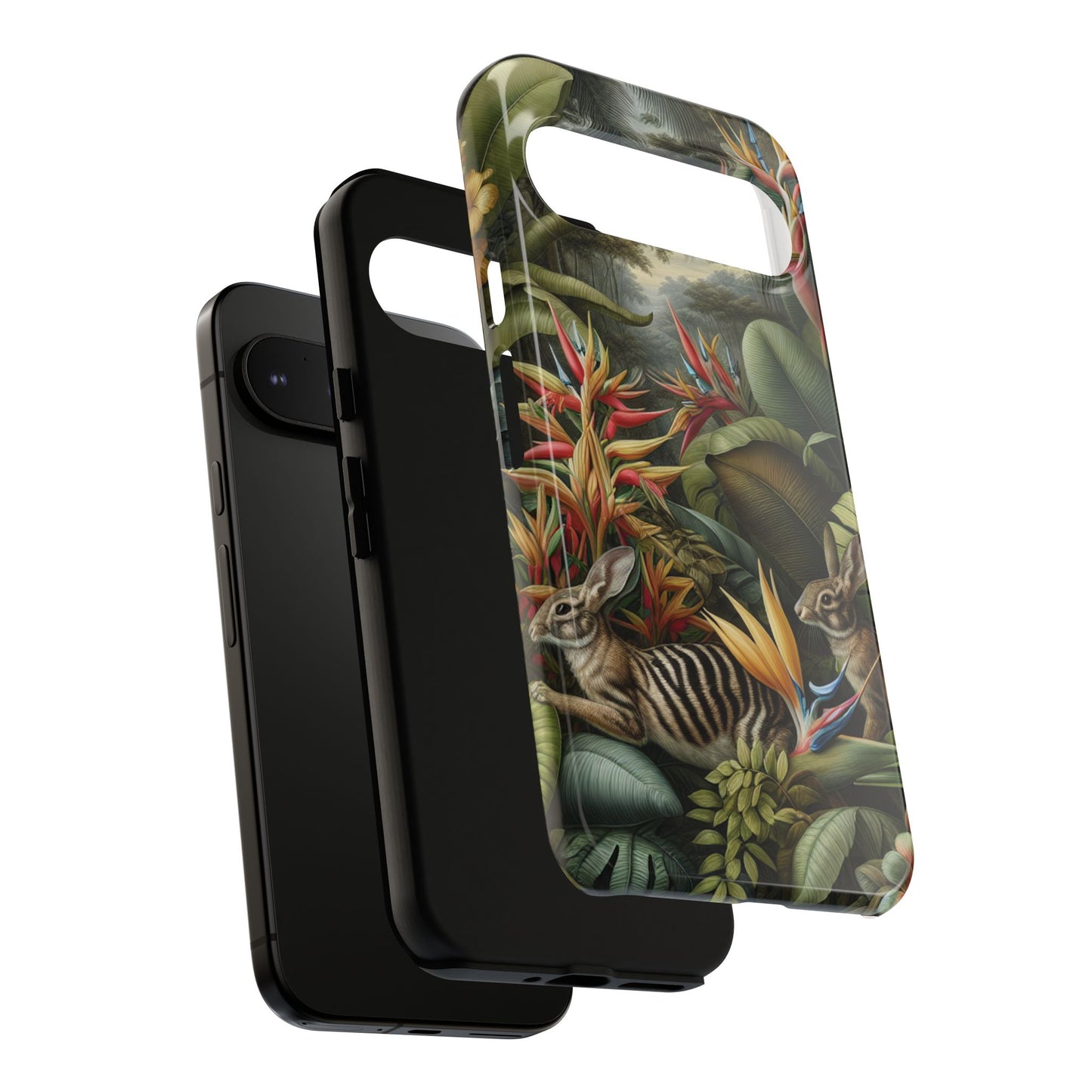 Rainforest Rabbit Outing Phone Case - Tough Cases with Summer Vibe