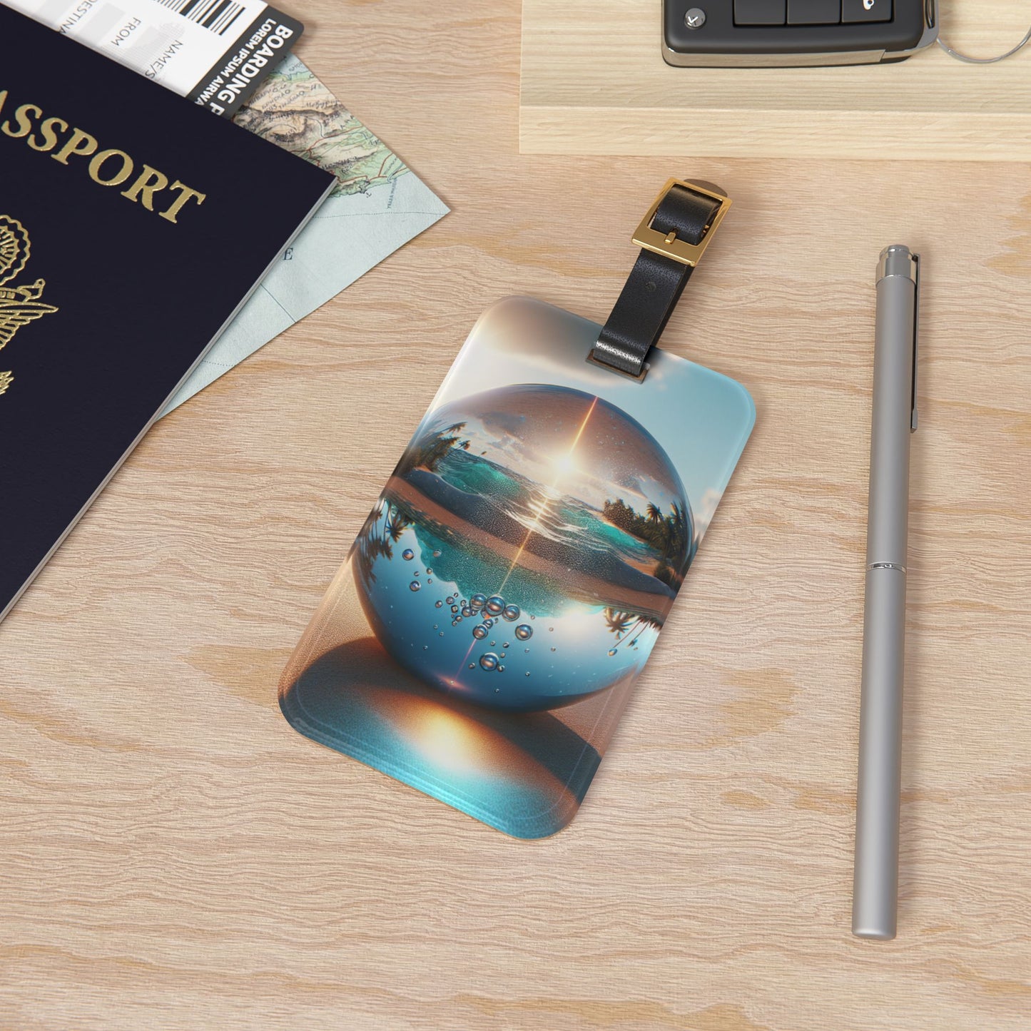 Luggage Tag - Beach Illusion Ball, Smooth Sand