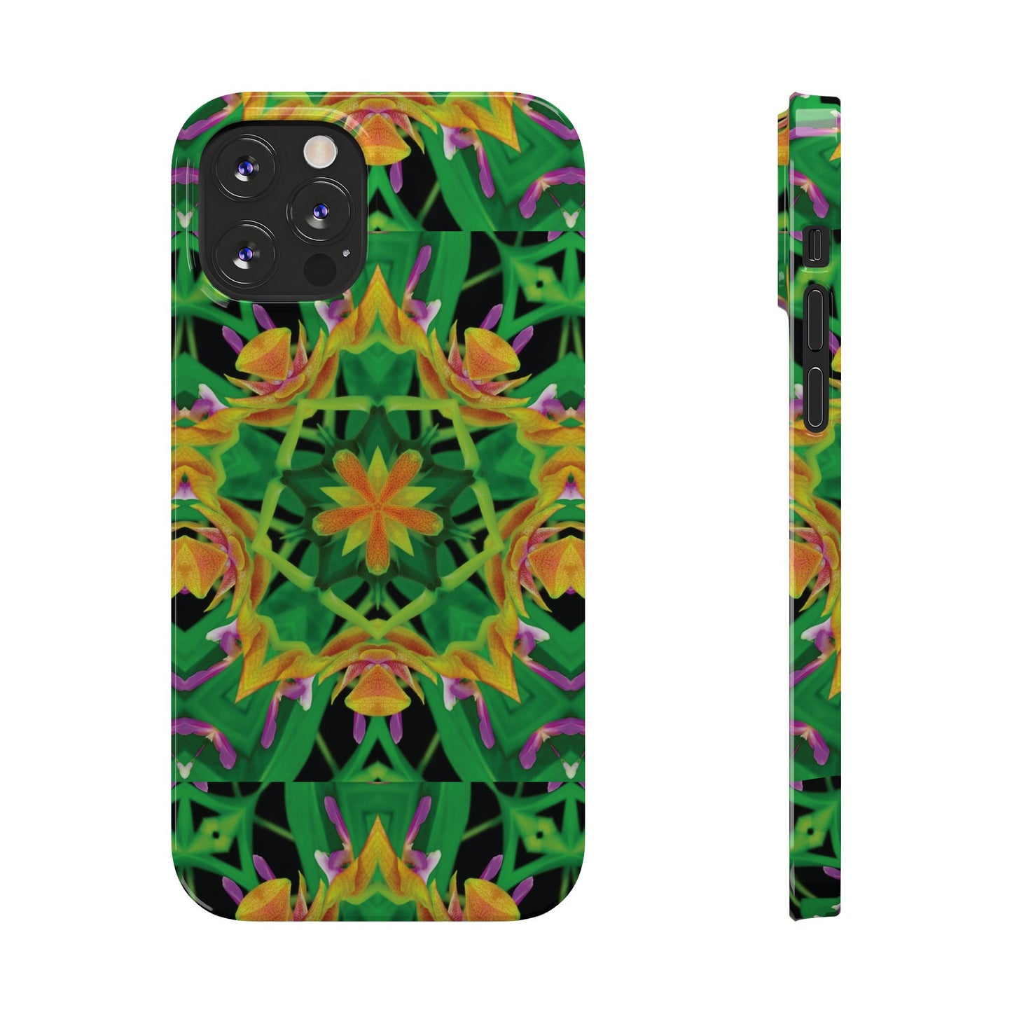 Slim Phone Cases - Orchid Kaleidoscope #2