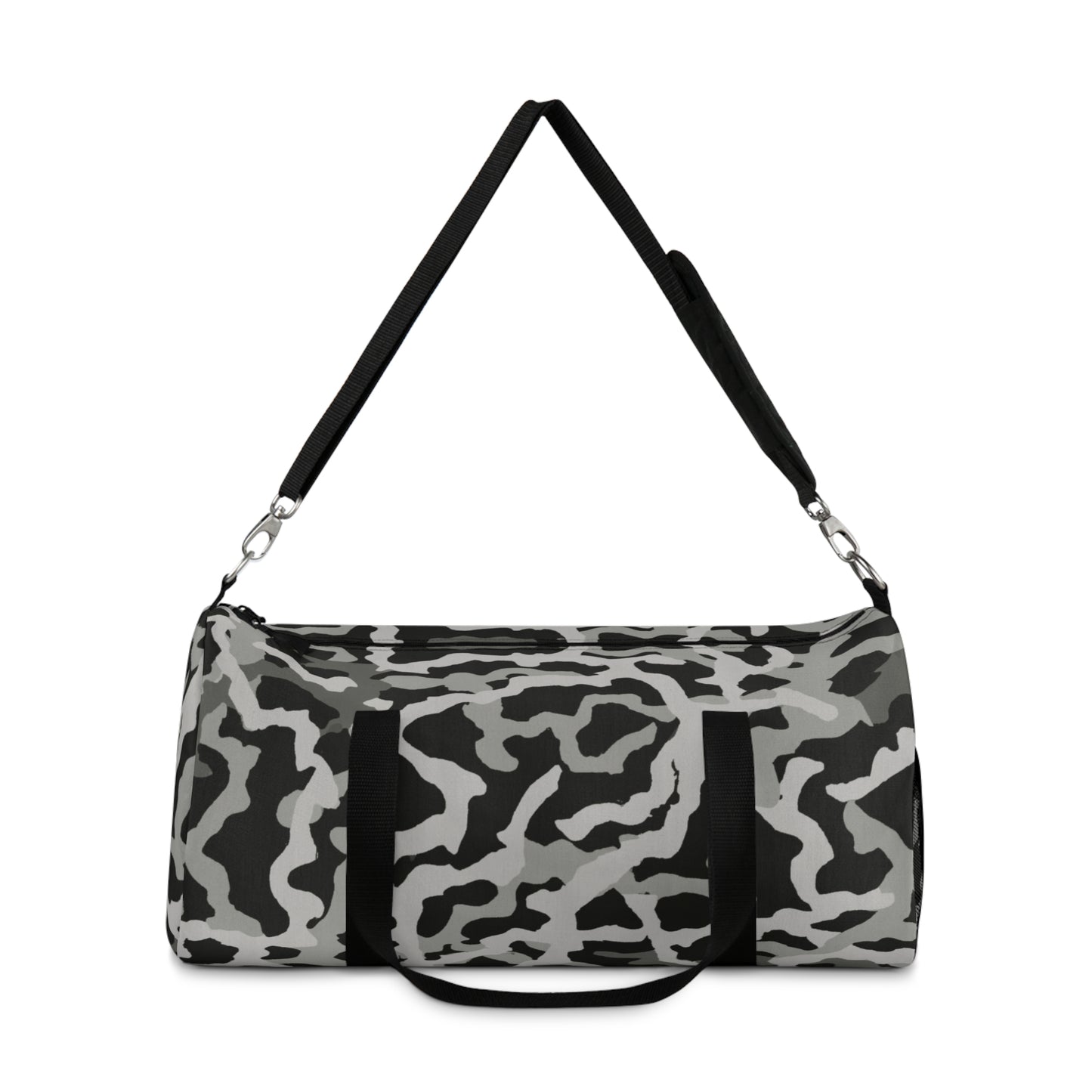 Tropical Duffel Bag - Perfect for Travel and Gym / Coral Threads, Noir
