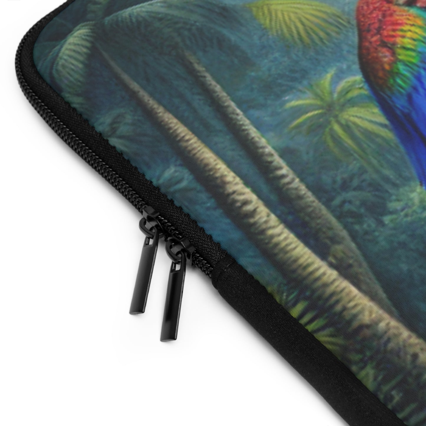 Tropical Laptop Sleeve, 5 Sizes - Perfect for Beach Lovers & Students / Sleeping Parrot Beauty