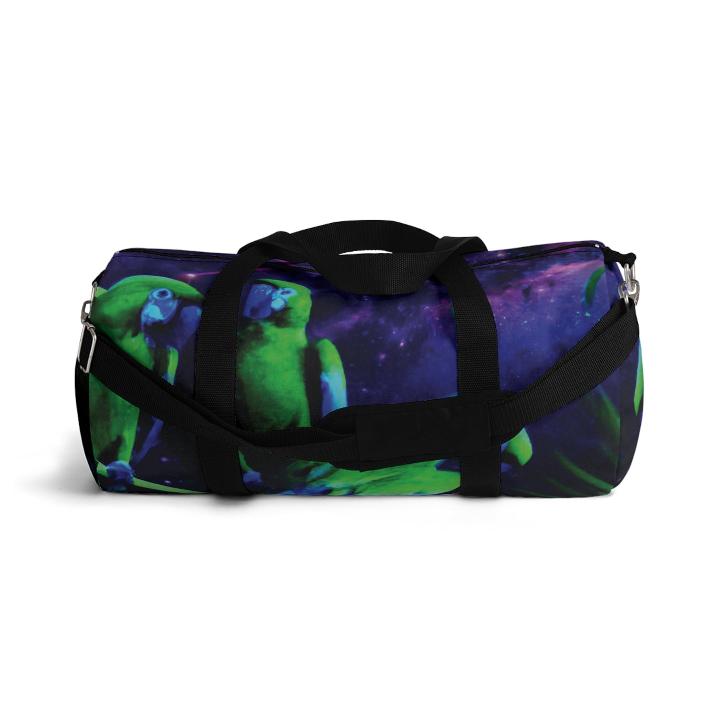 Tropical Rainforest Duffel Bag - Perfect for Travel and Gym / Galactic Parrots