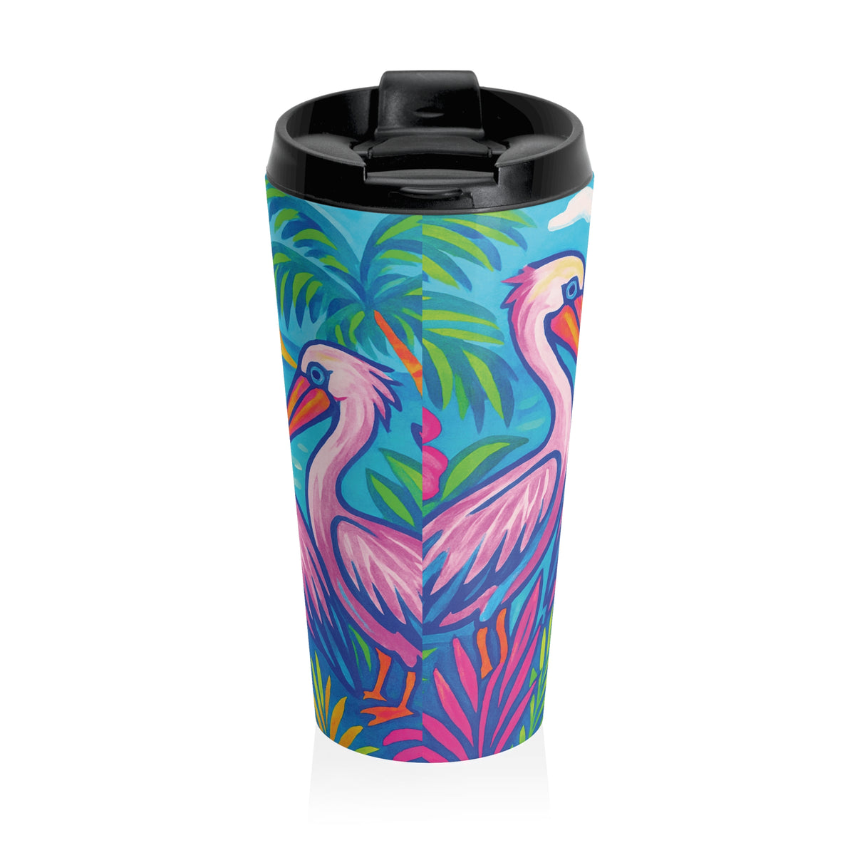 15 oz. Stainless Steel Travel Mug / Pelican Party