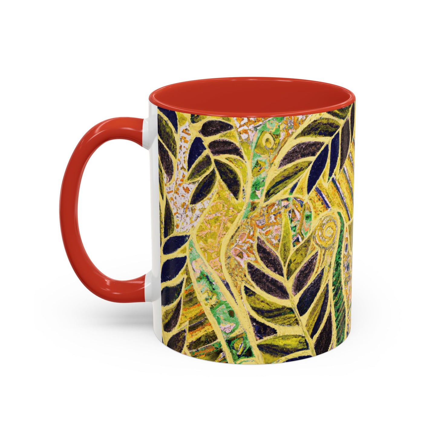 Accent Color Coffee Mug (11, 15oz), Amazon Whimsy/Yellow, Various Colors