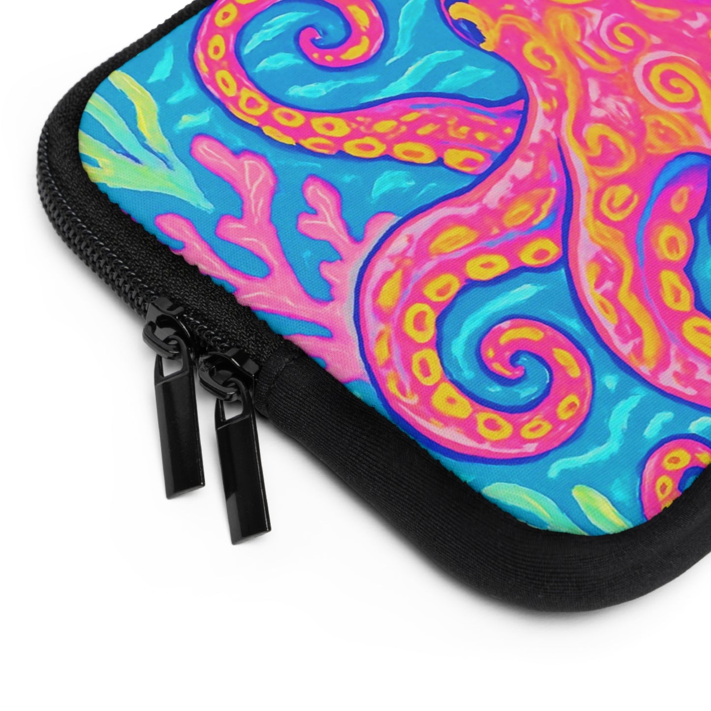 Tropical Laptop Sleeve, 5 Sizes - Perfect for Beach Lovers & Students / Octopus Kraken Joe