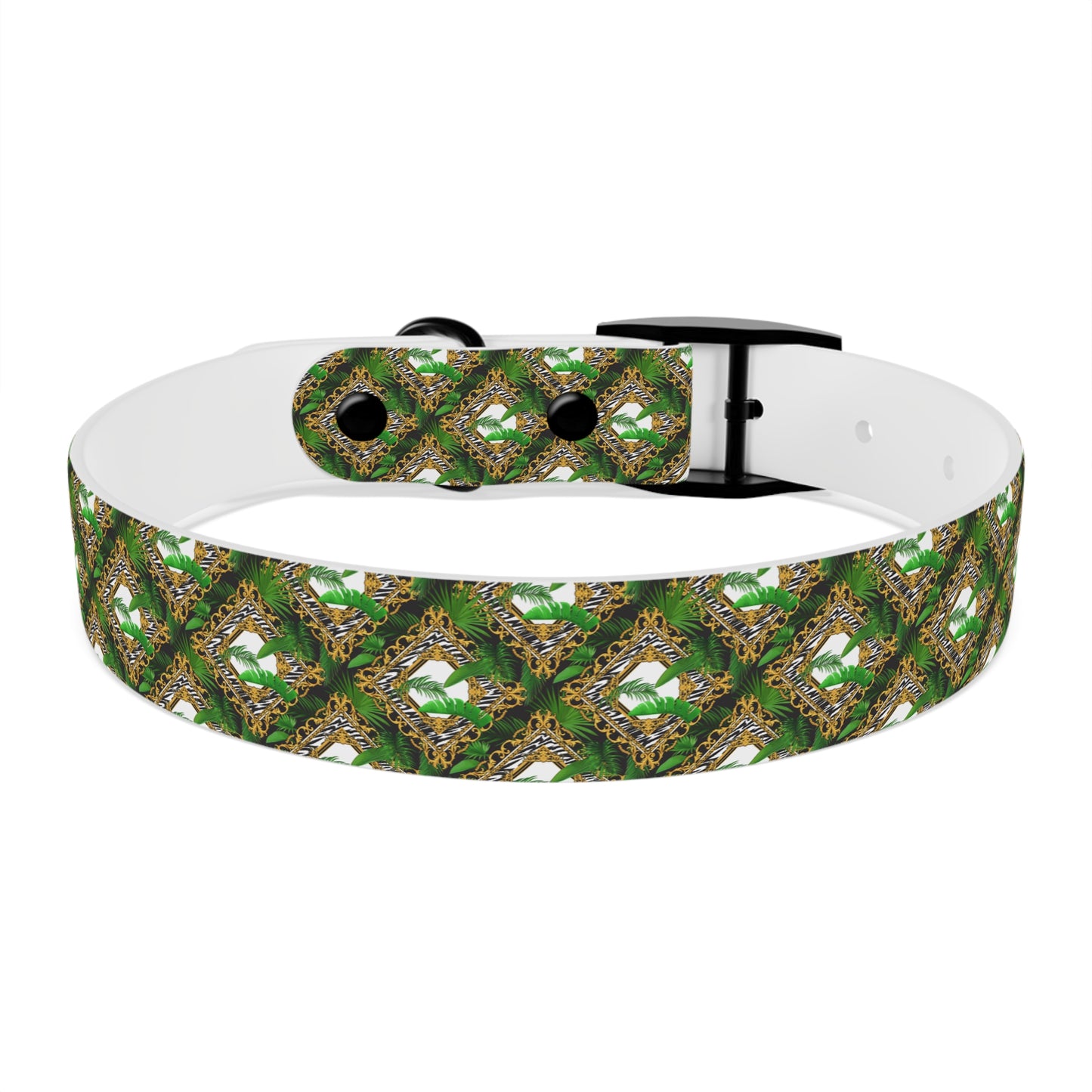 Dog Collar - Jungle Luxe White