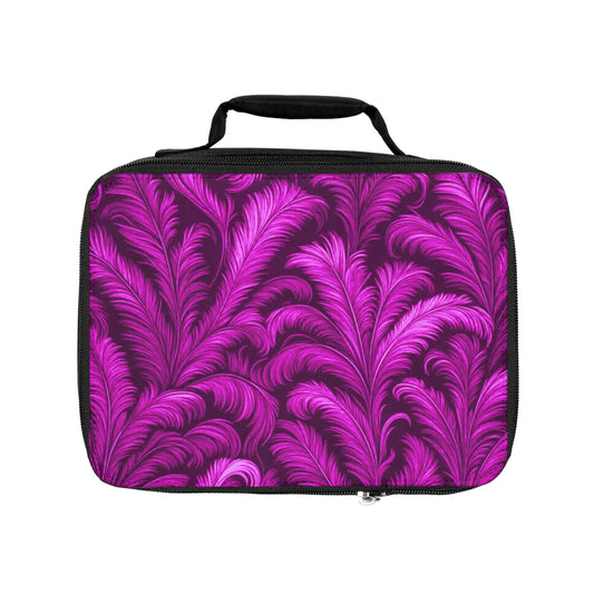 Rocco Palms/Hot Pink Lunch Bag - Eco-Friendly Insulated Tote, Adult and Child Lunchbox / Perfect for Picnics, Beach Outings