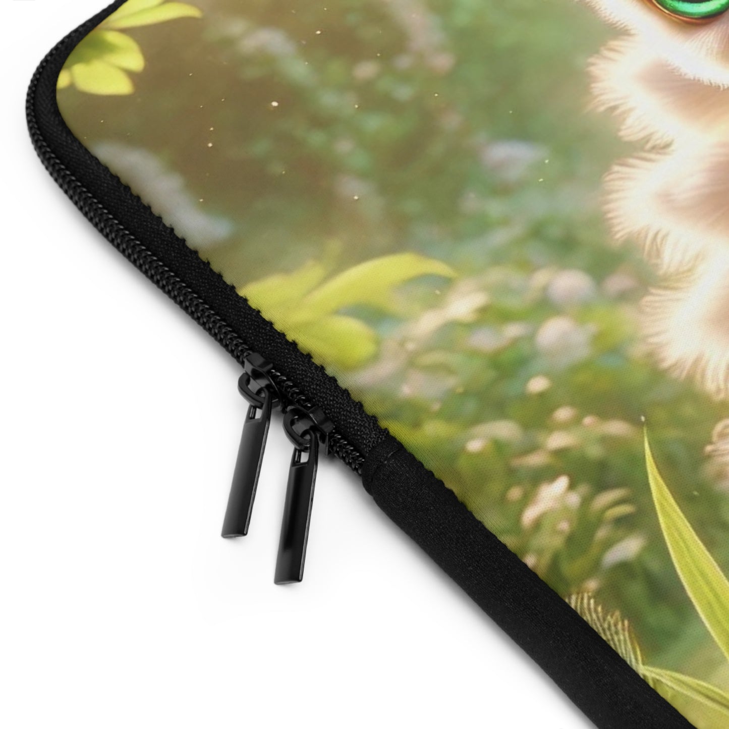 Tropical Laptop Sleeve, 5 Sizes - Perfect for Rainforest Lovers & Students / Baby White Peacock