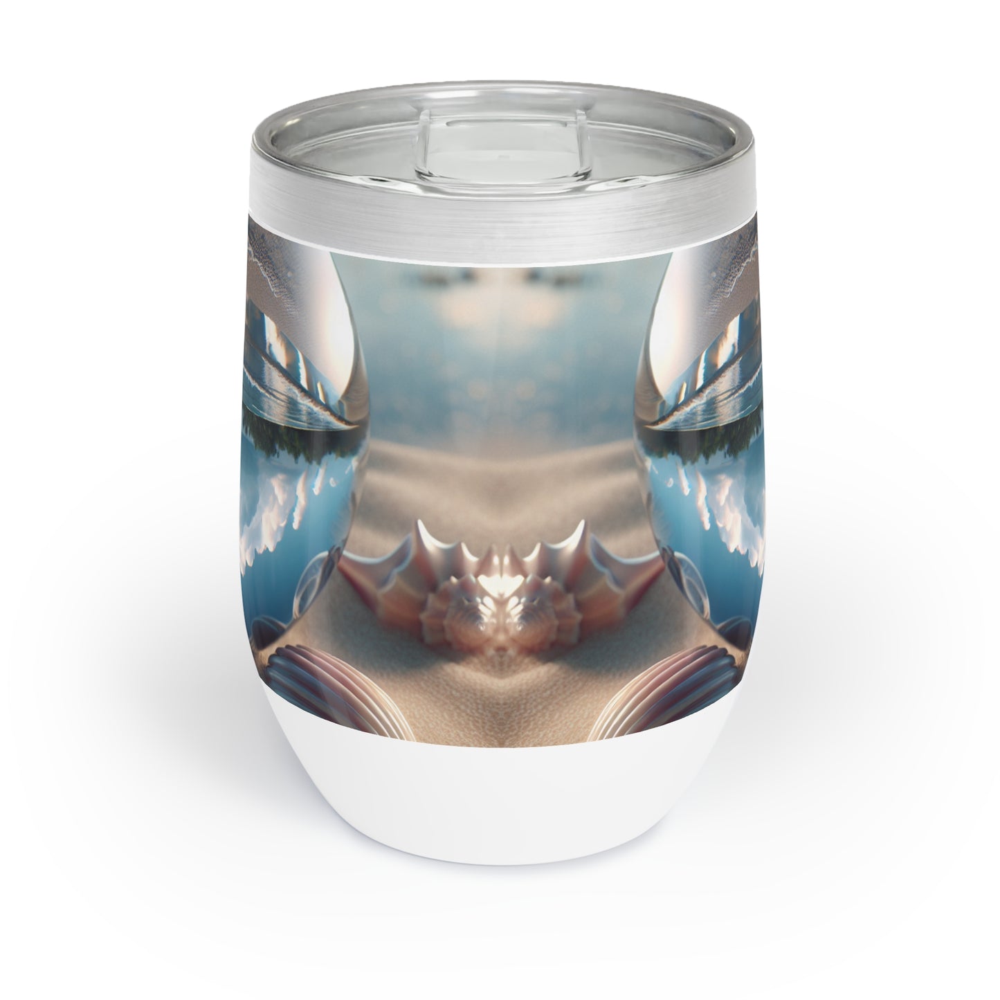 Chill Wine Tumbler with Beach Illusion Ball