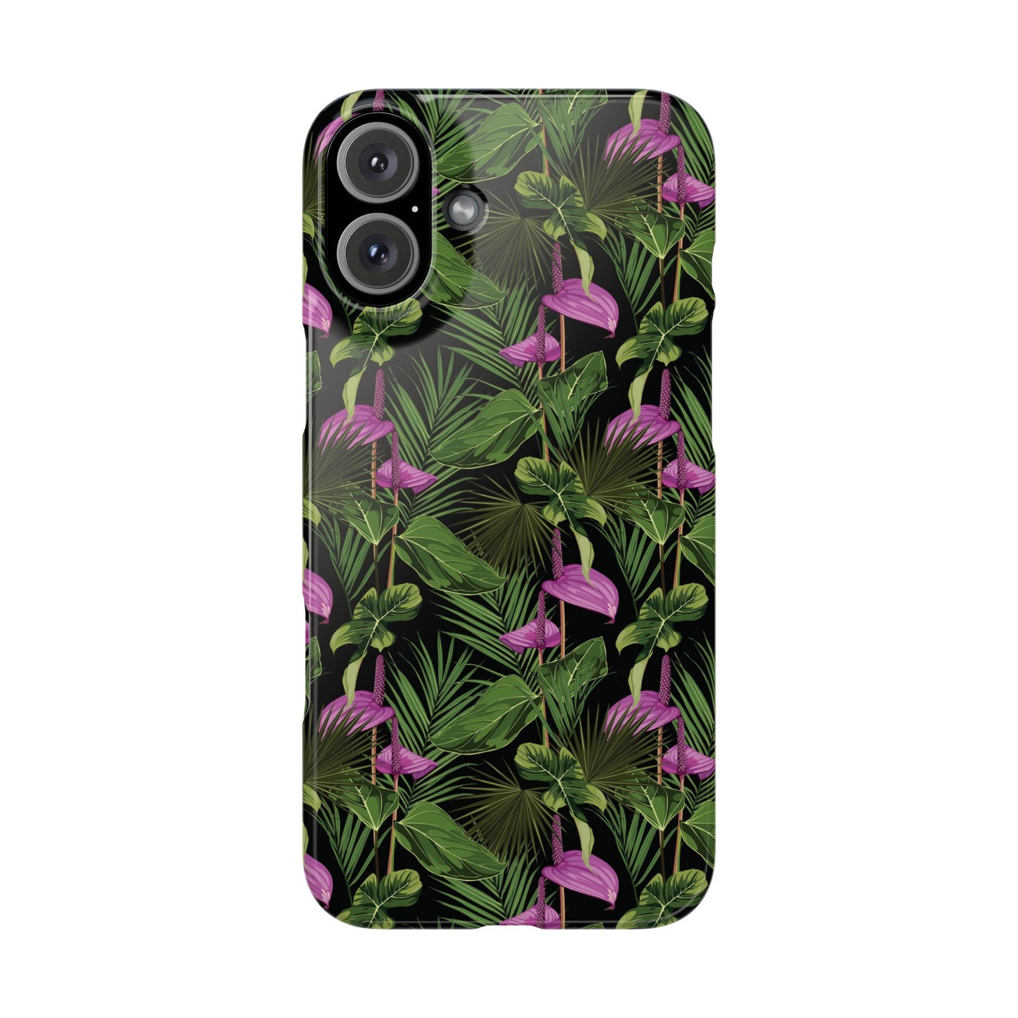 Slim Phone Cases - Anthurium and Palm