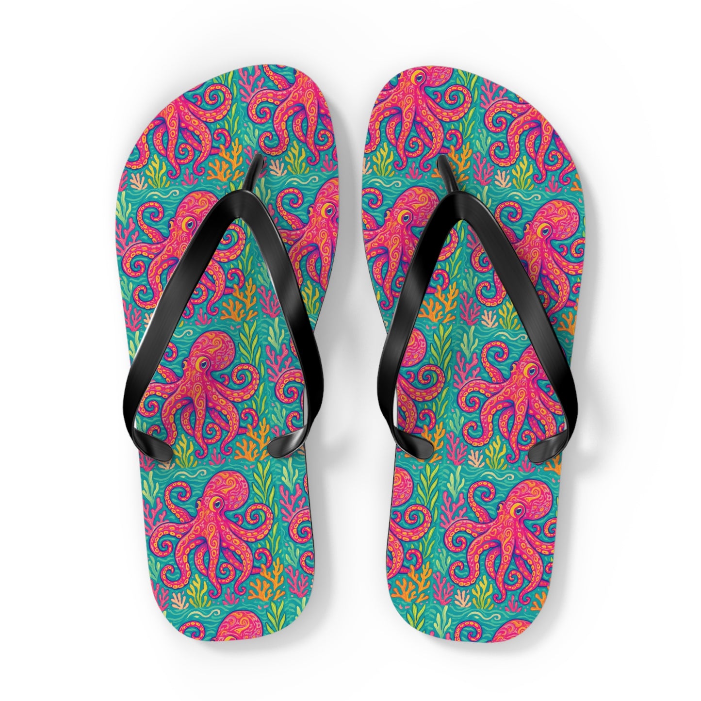 Flip Flops - Red Kraken Joe