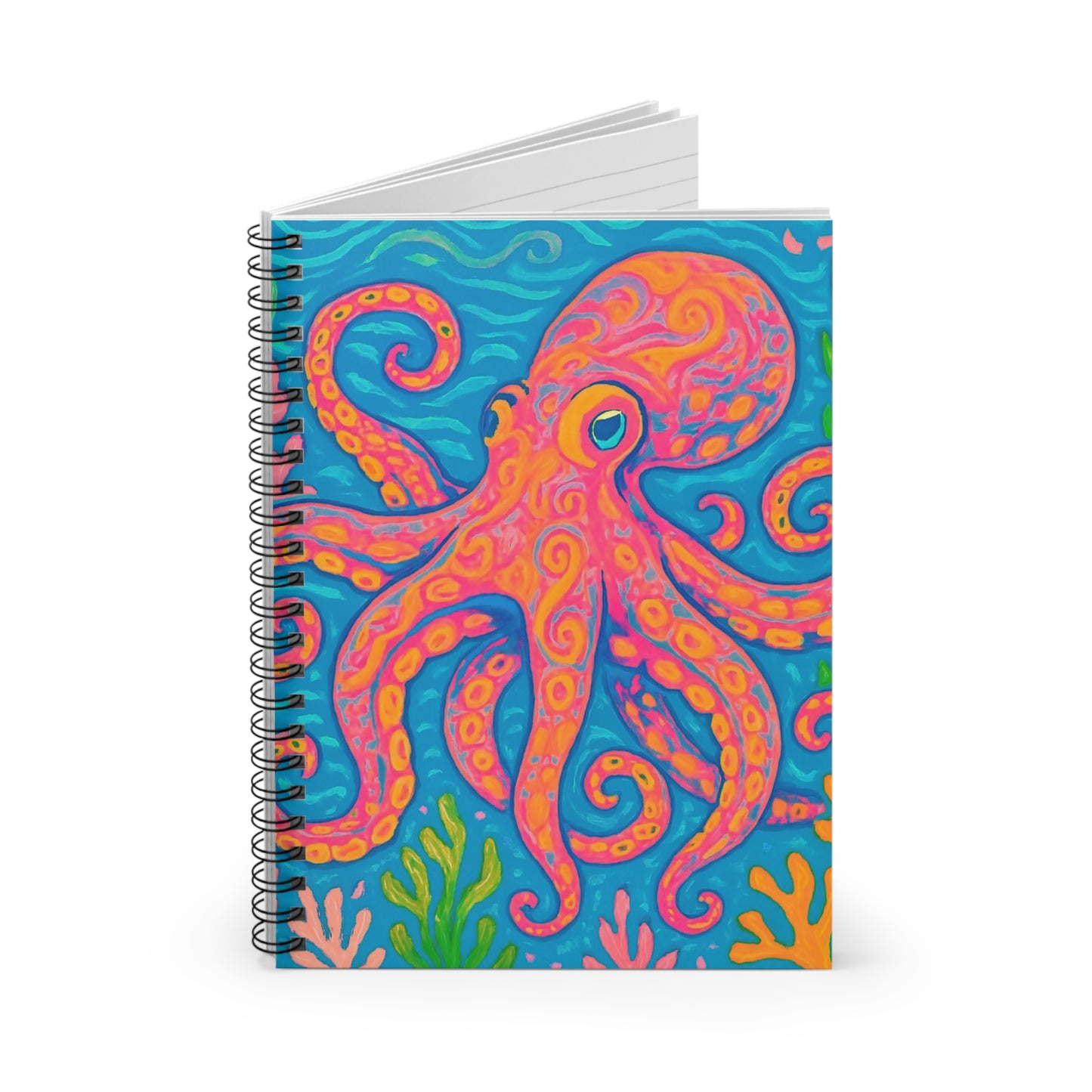 Spiral Notebook - Orange Kraken Joe