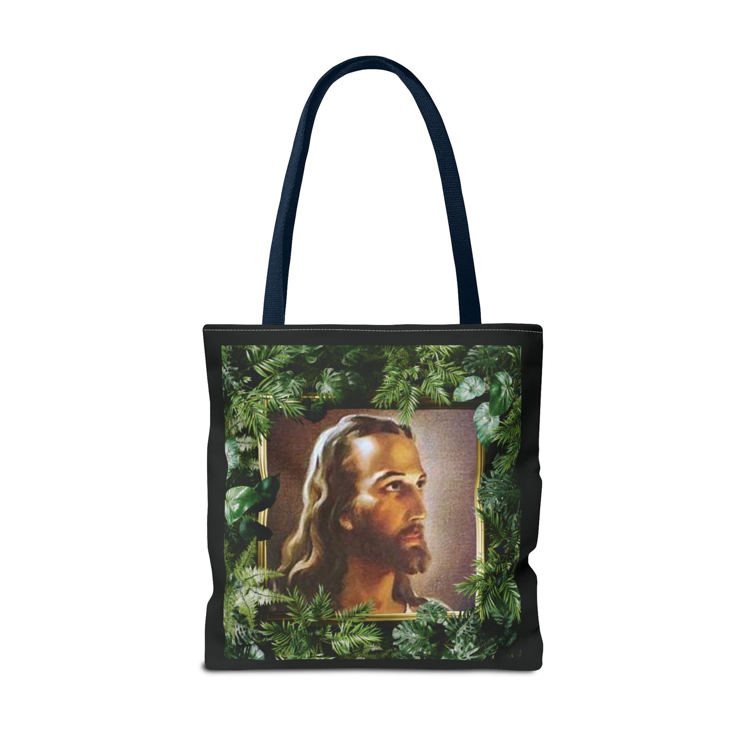 Religious Head of Christ Tropical Tote Bag - 3 Sizes