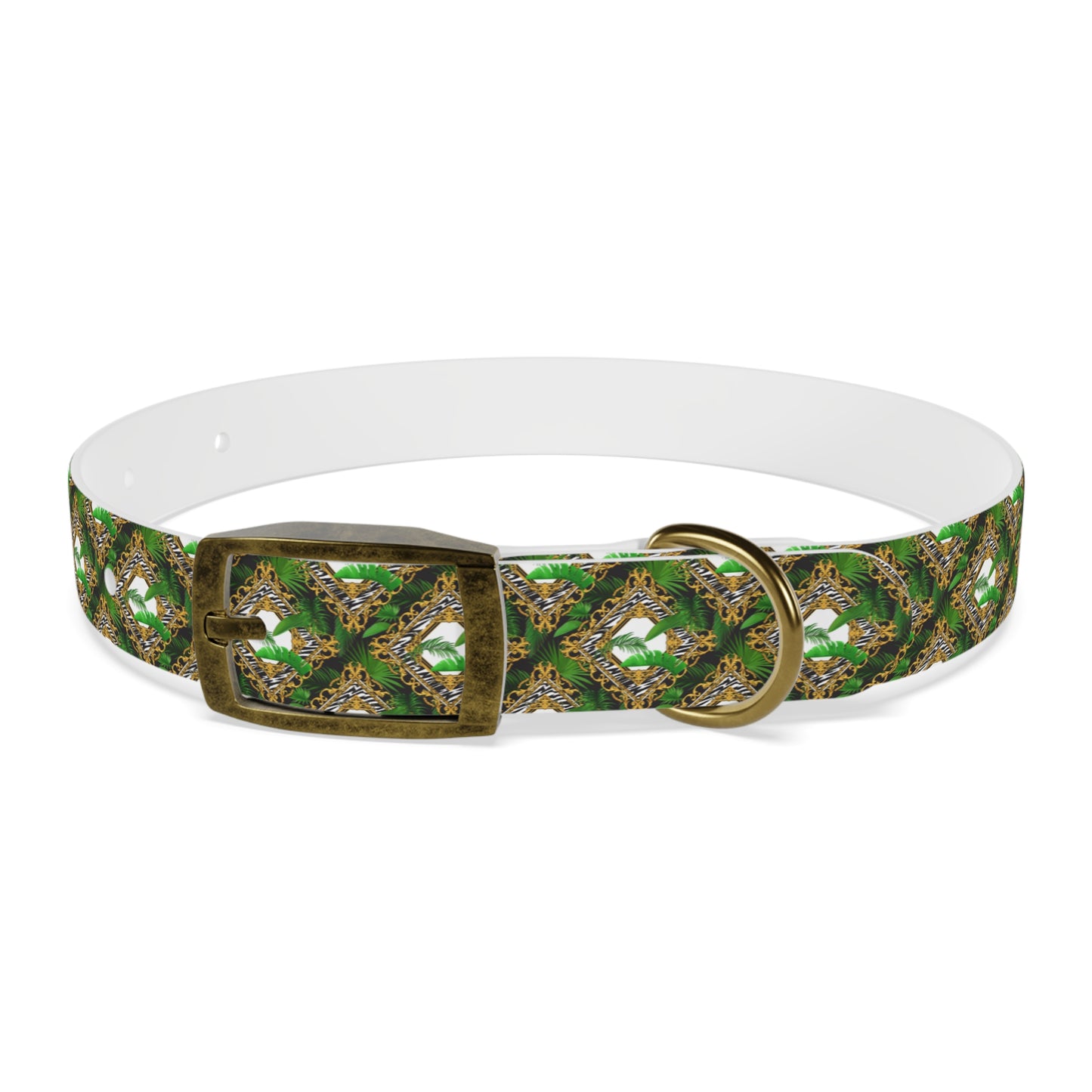 Dog Collar - Jungle Luxe White