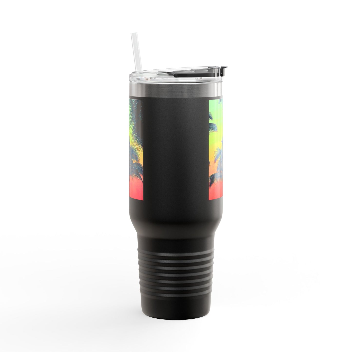 Insulated Travel Mug, 40oz / Palm Glow Sangria - Perfect for Outdoor Adventures