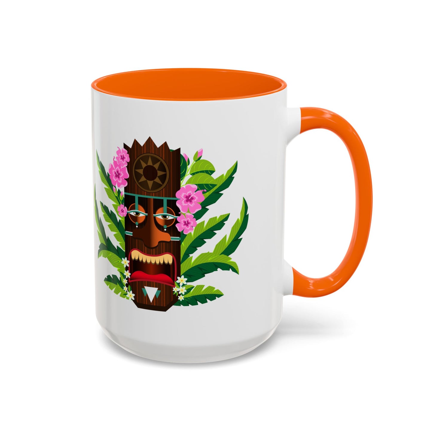 Accent Coffee Mug (11, 15oz), 8 Colors - Tiki Boss Nani