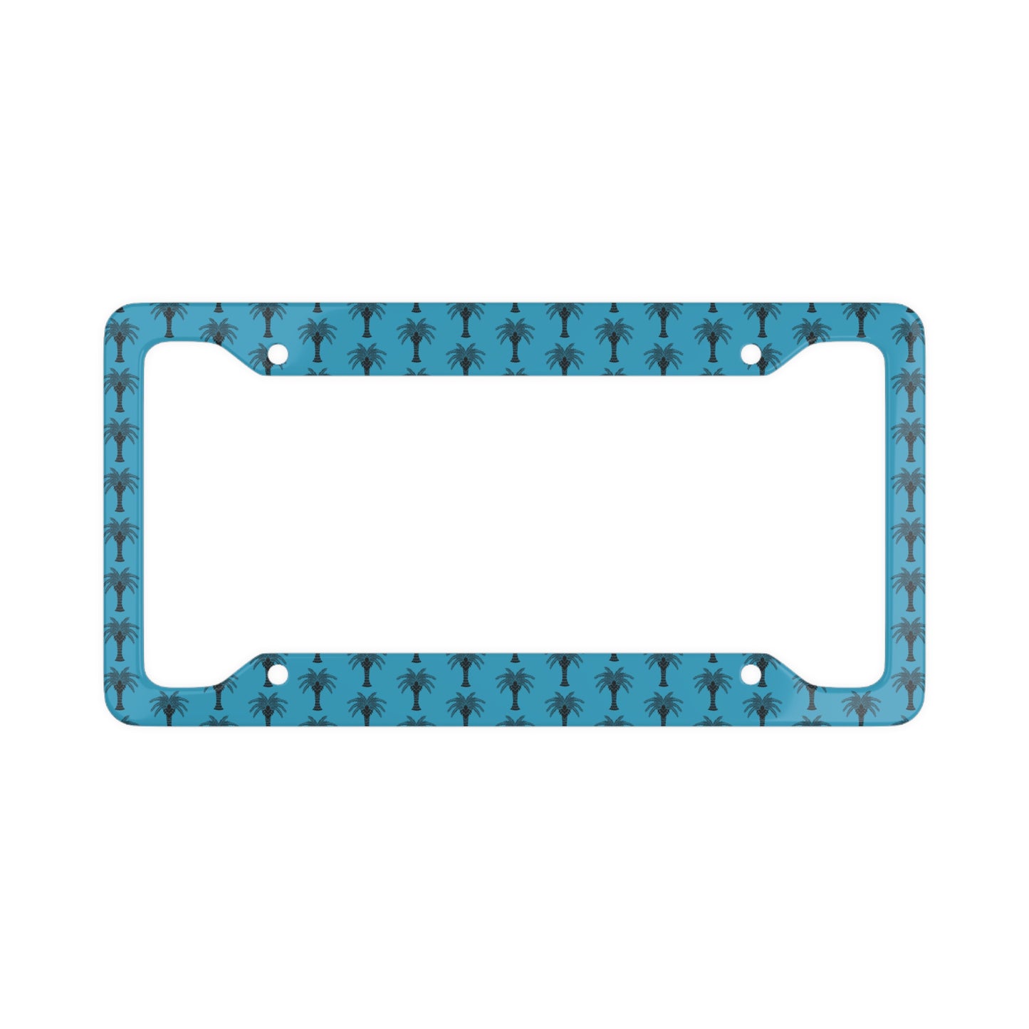 License Plate Frame - Stylized Palm Tree, turquoise