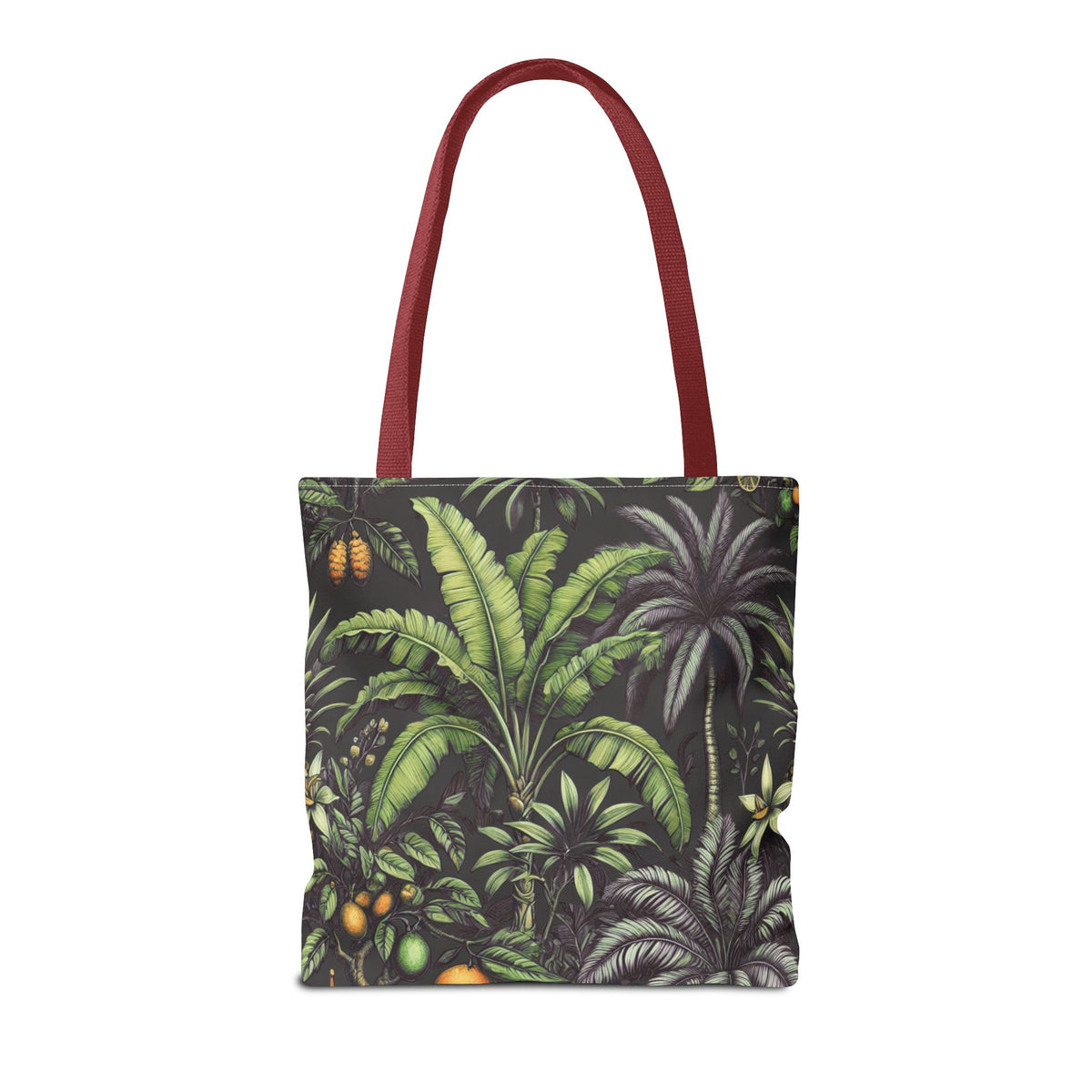 Tropical Fruit/Black Tote Bag - 3 Sizes