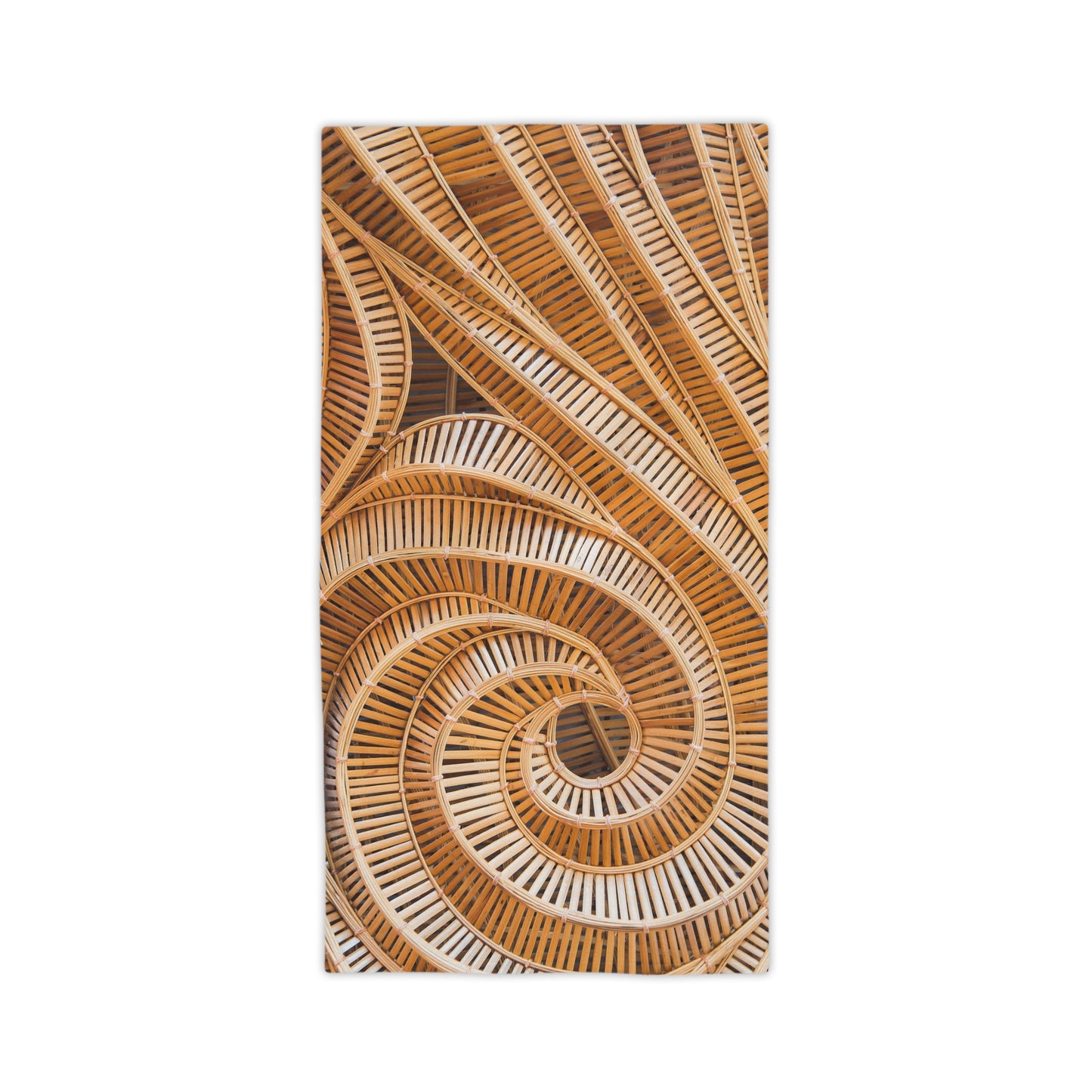 Natural Bamboo Spiral Pattern Beach Towel - Soft & Stylish for Summer Fun