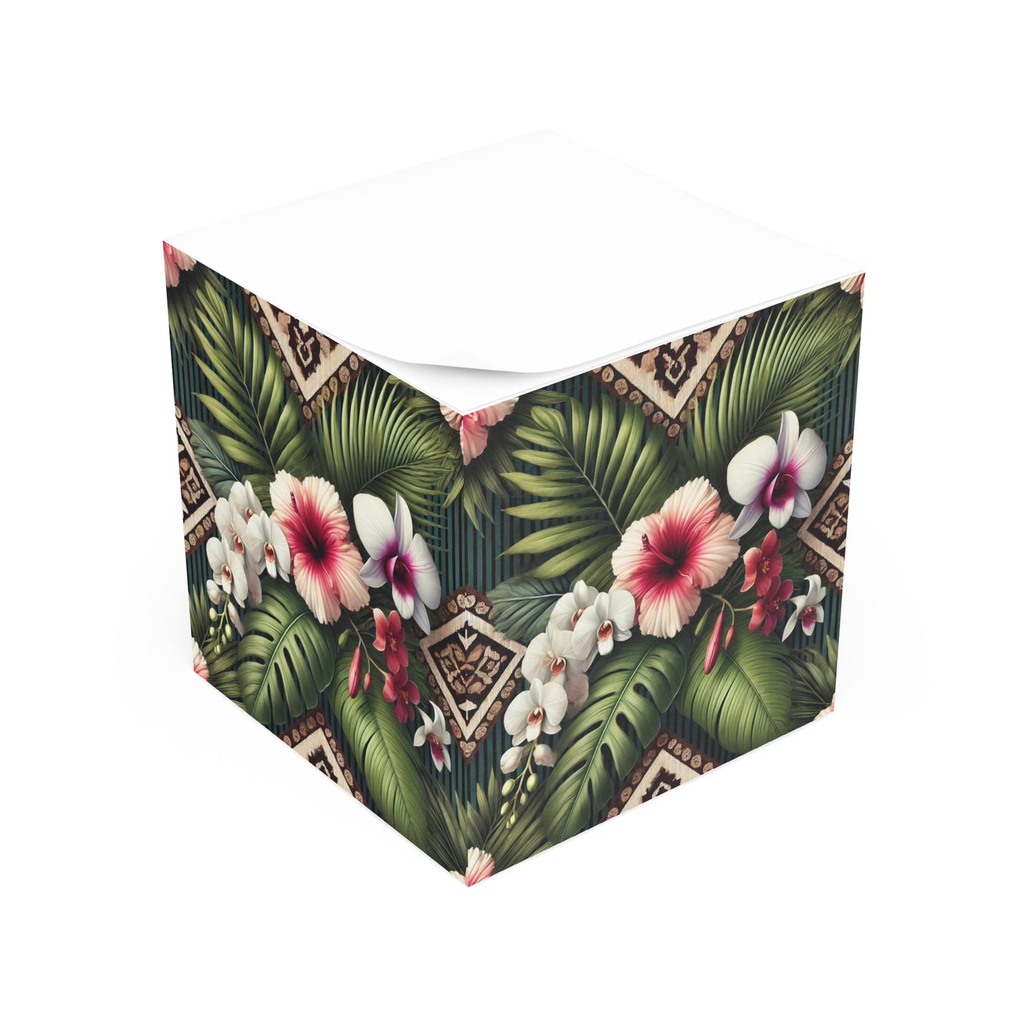 Note Cube - Tiki Orchids