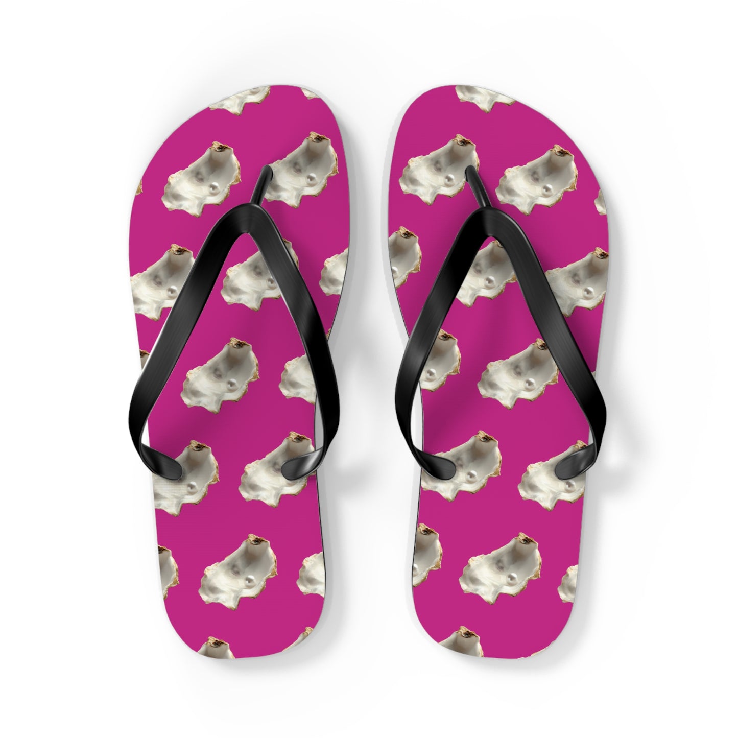 Flip Flops - White Pearl Oyster, pink