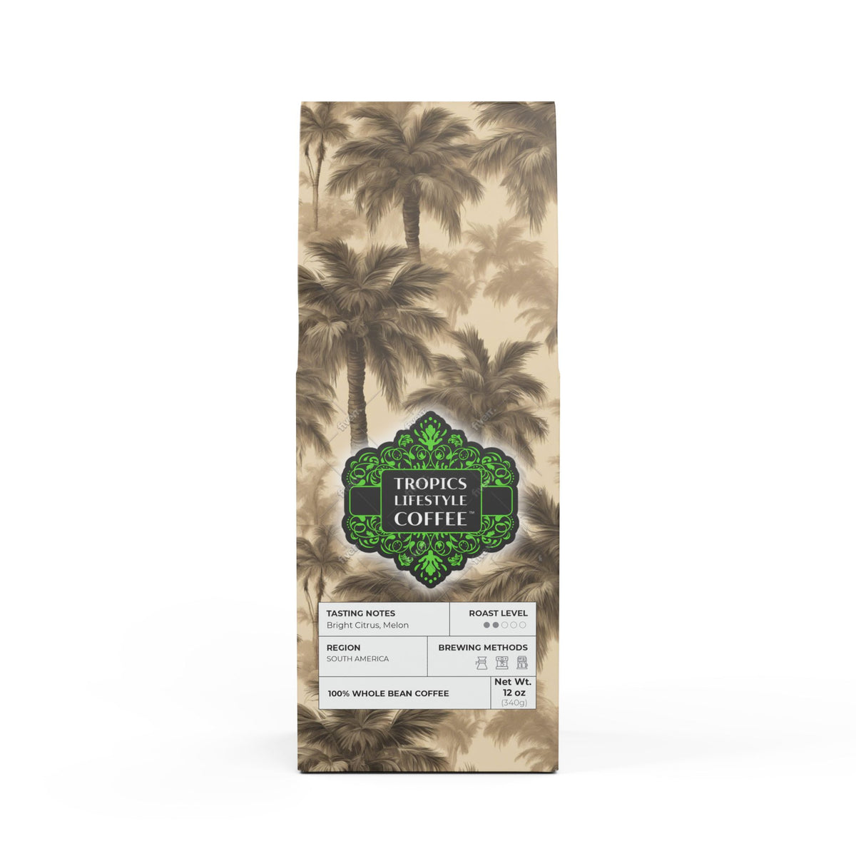 Golden Sands Single Origin™ Coffee (Light-Medium Roast) Specialty Grade / Lisa's Fluffy Palms