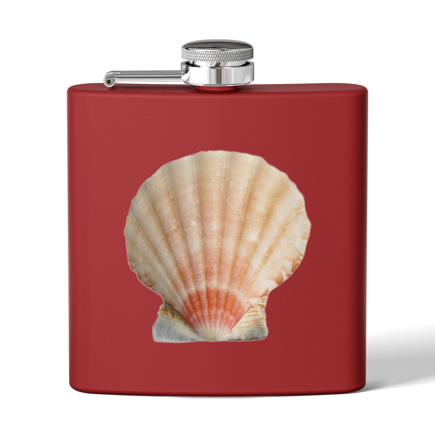 Tropical Stainless Steel 6 oz. Flask, Many Colors  – Rea Scallop Shell