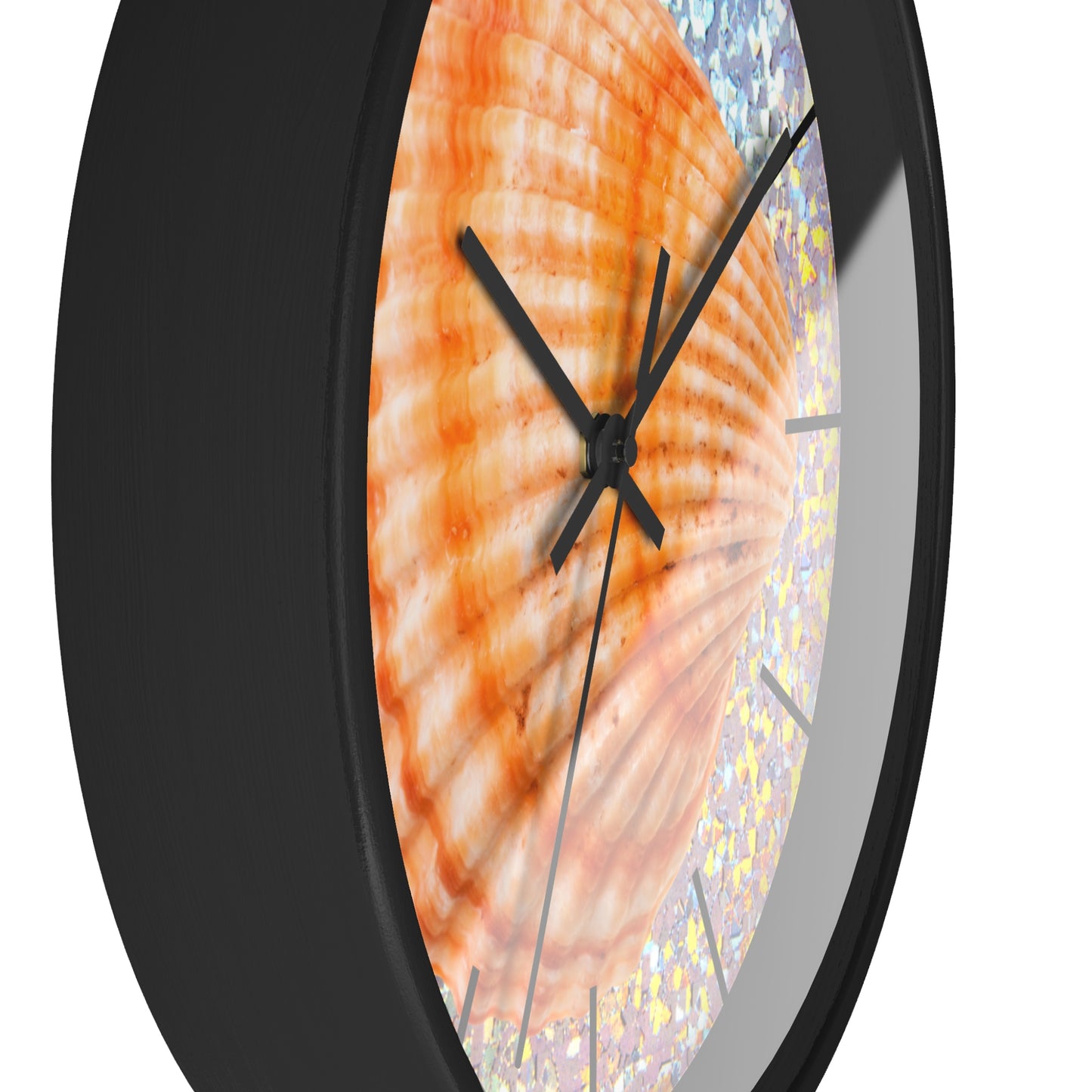 Wall Clock, Disco Orange Scallop, Hands/Base Variants