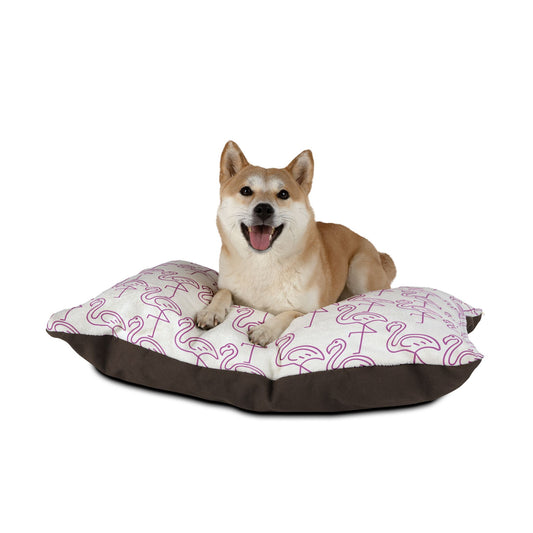 Flamingos Pet Bed - Cozy and Fun Dog or Cat Bed for Beach Lovers