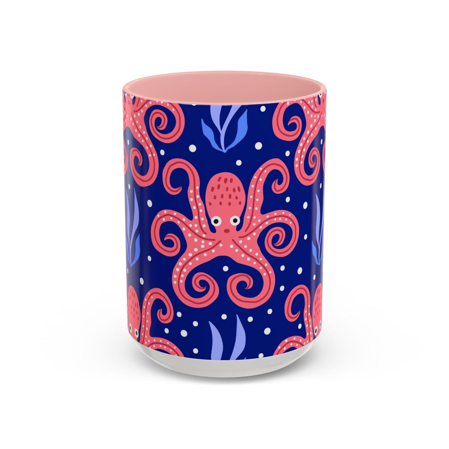 Accent Coffee Mug (11, 15oz), Tentacle Twist Octopus / Various Colors