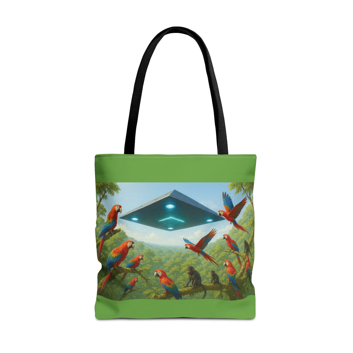 UFO and Macaws Tote Bag - 3 Sizes