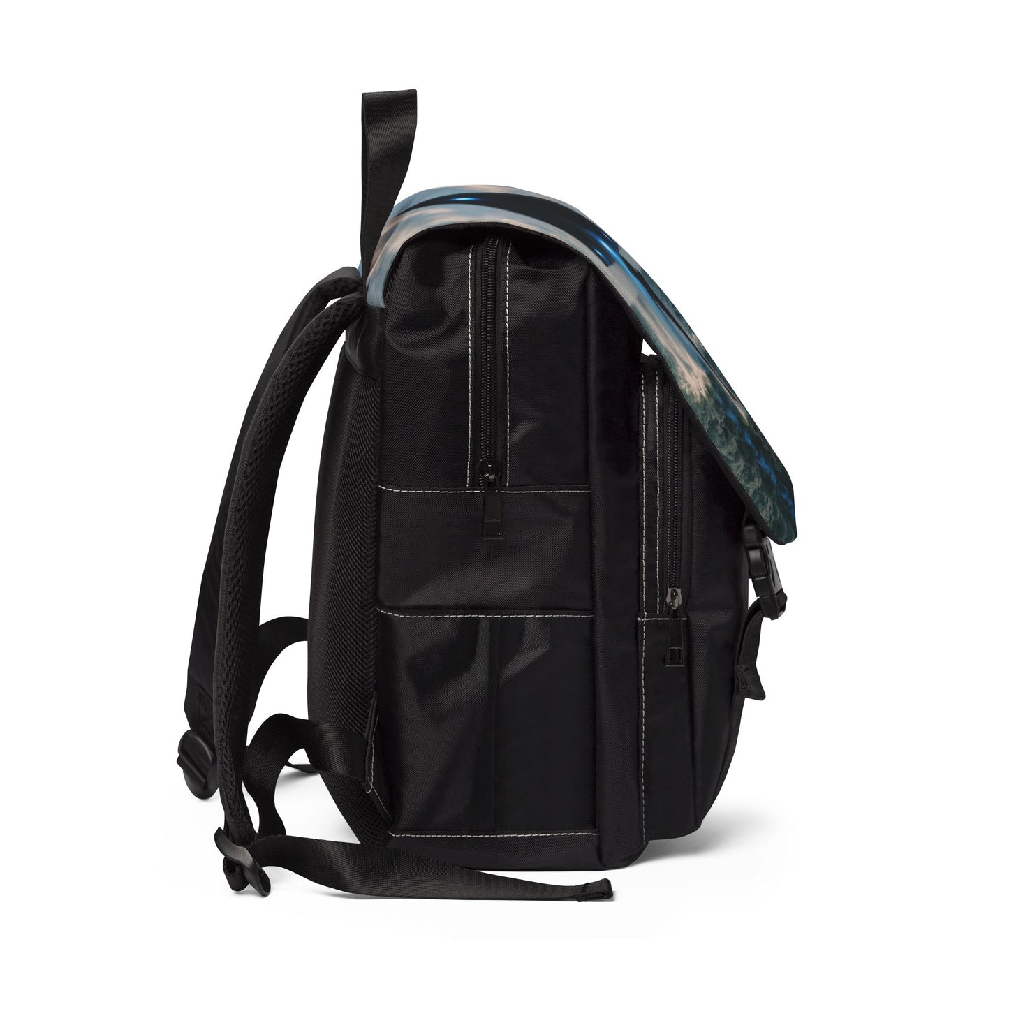 UFO and Dolphin Casual Backpack - Perfect for Everyday Adventures
