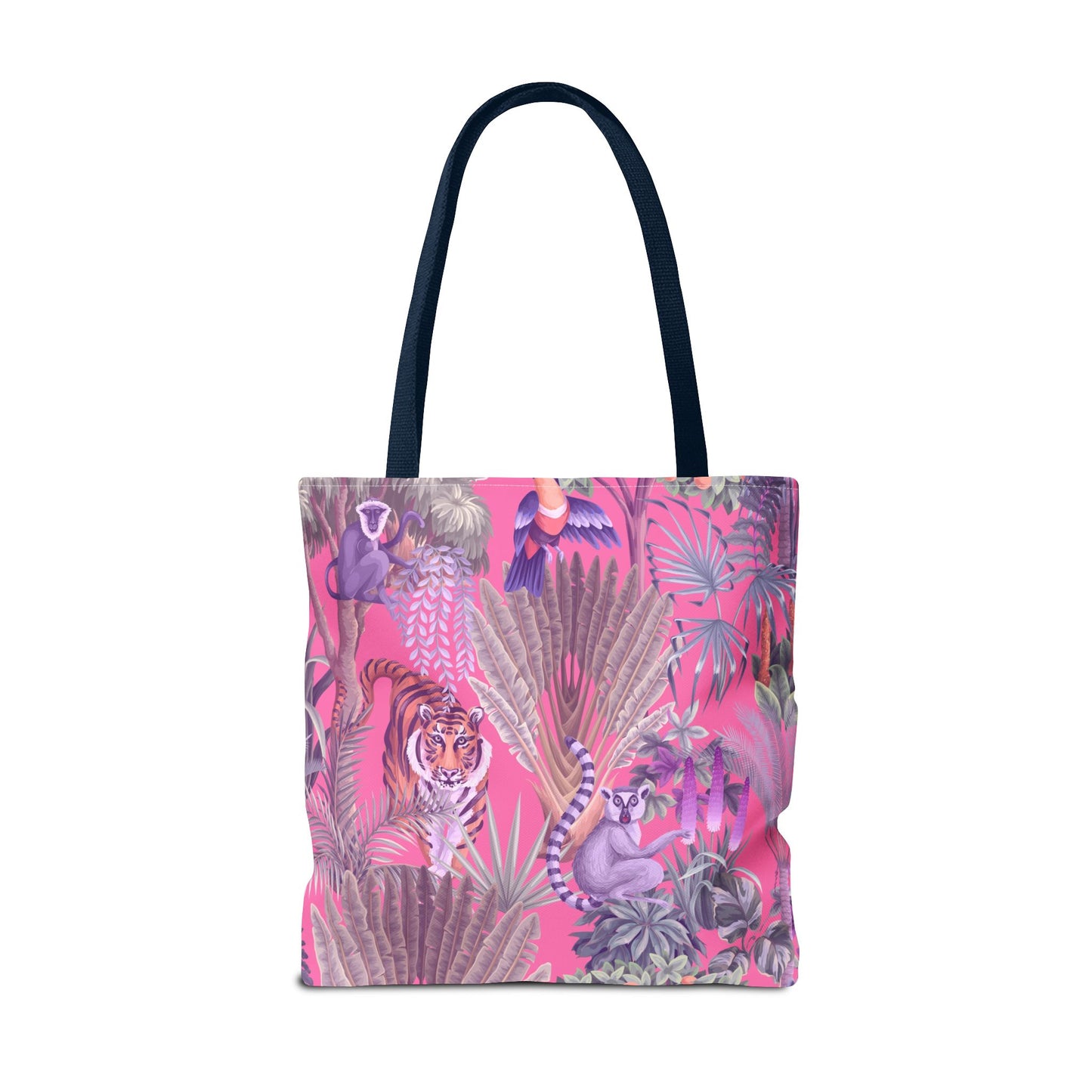 Tiger Haven, Pink Tote Bag - 3 Sizes