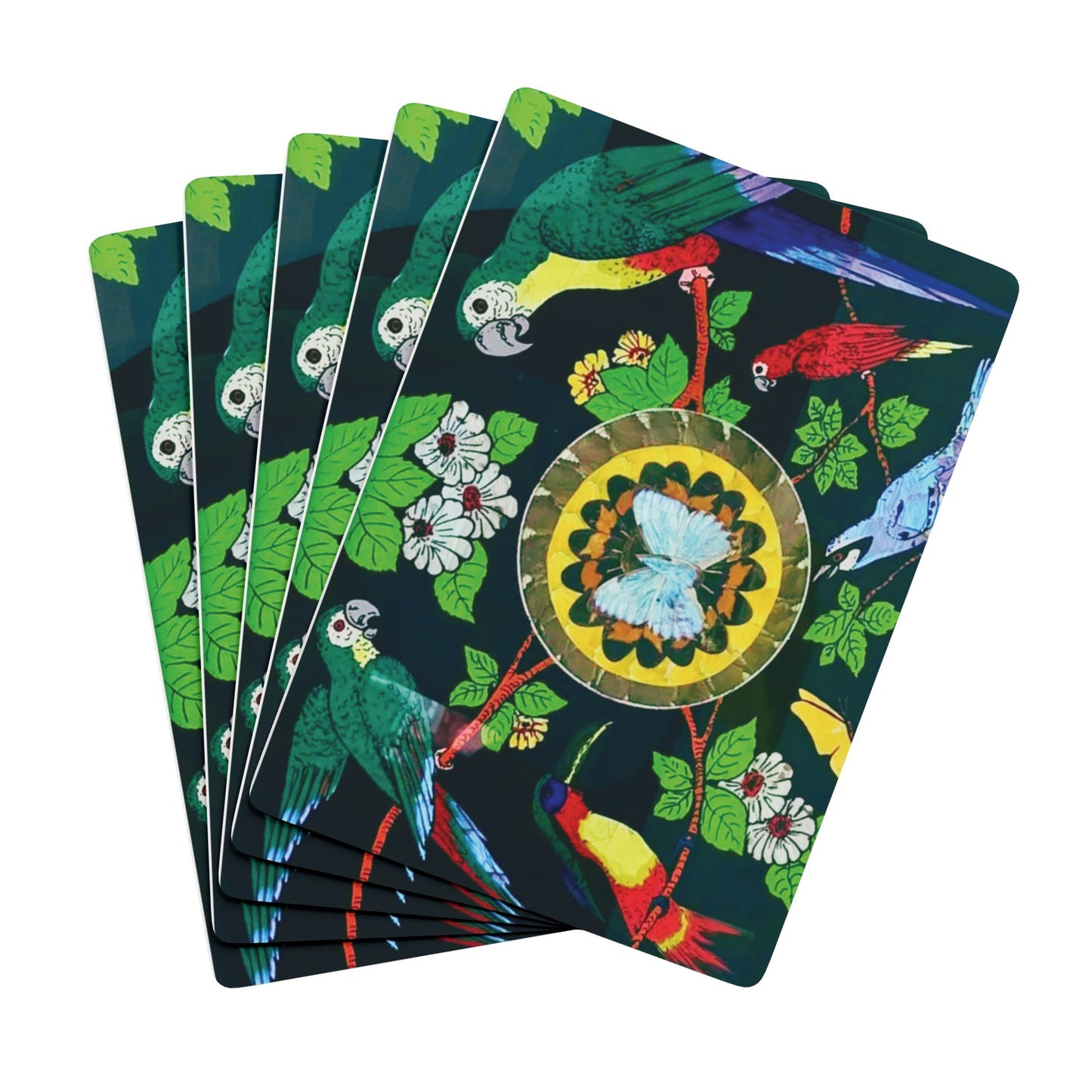 Poker Playing Cards - Parrots & Butterfly/Real Wings