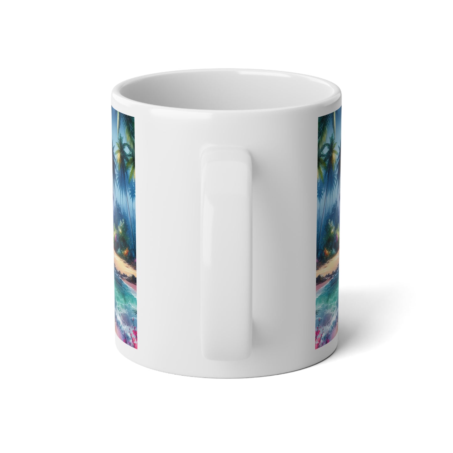Jumbo Mug, 20oz, Bay of Peace | Tropical Coffee Cup
