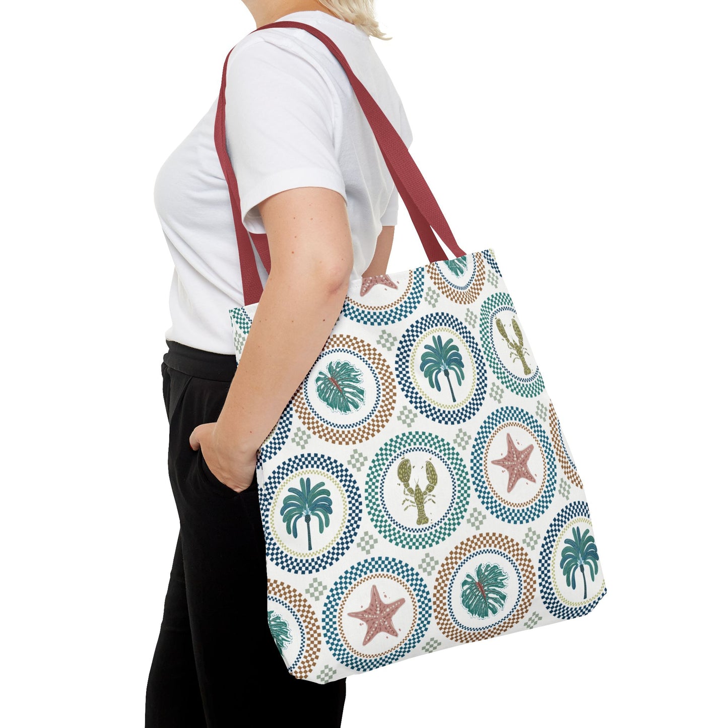 Mosaic Tropi Sealife Tote Bag - 3 Sizes